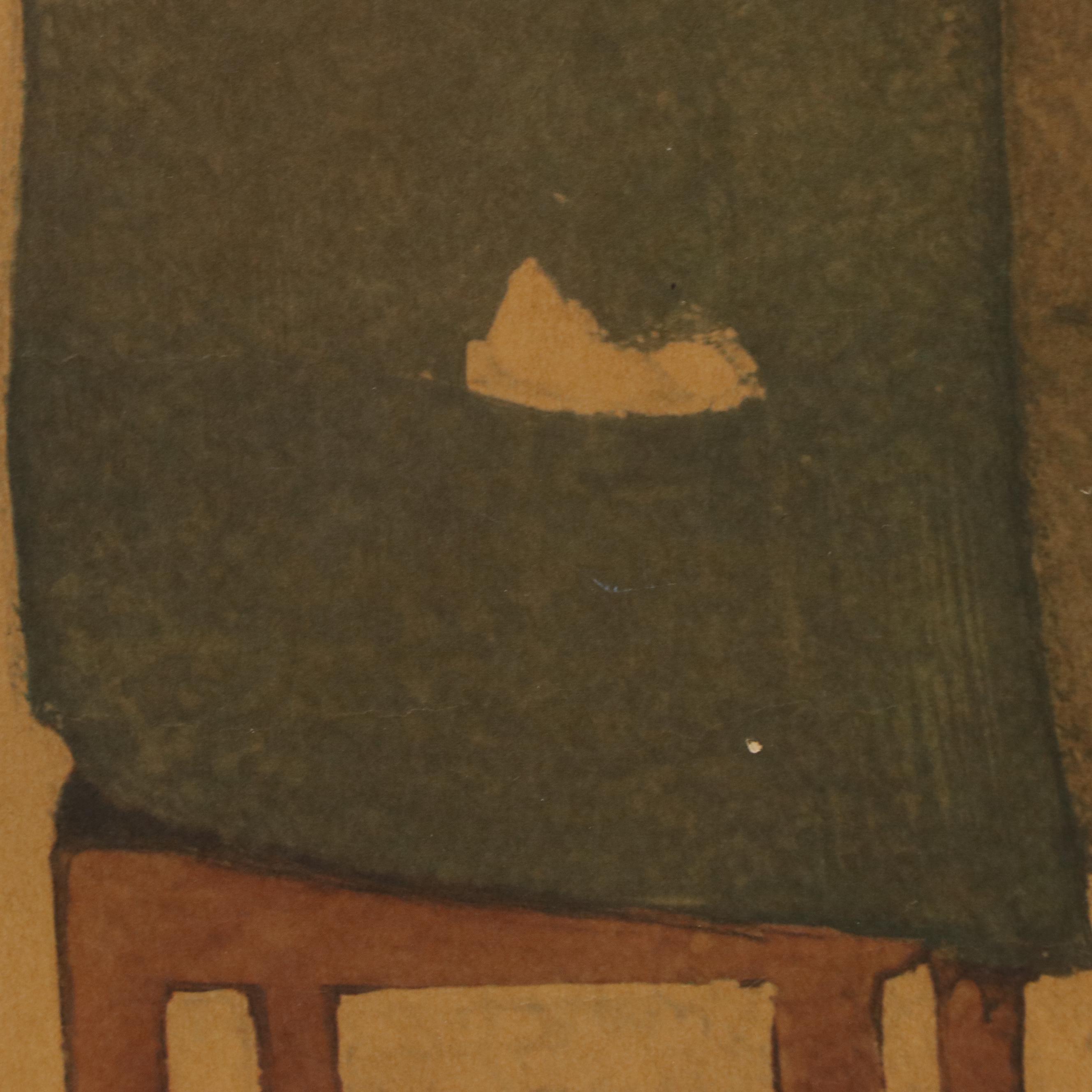 Offset Lithograph After Willy von Beckerath "Johannes Brahms at the Piano"