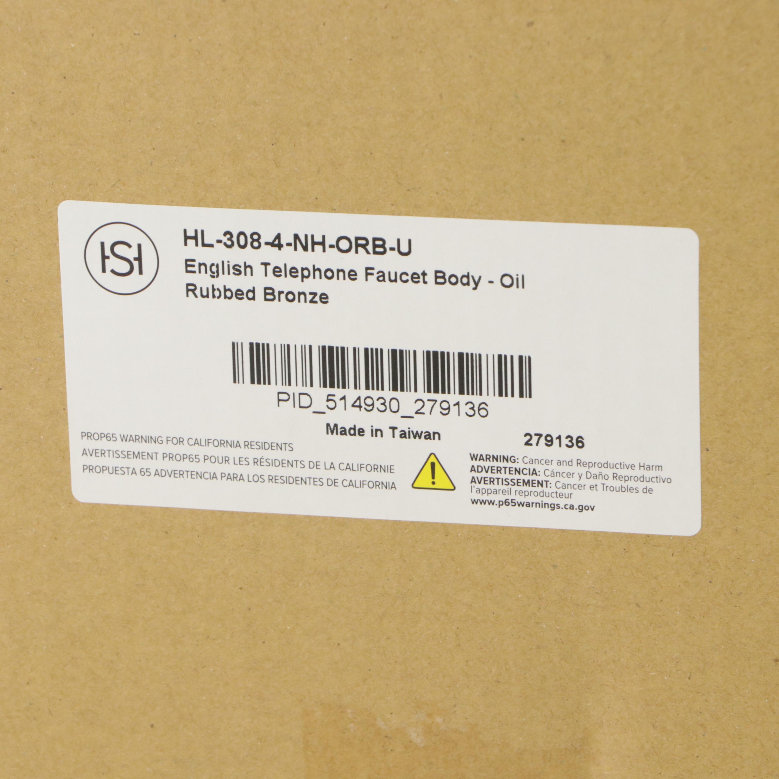 Signature Hardware English Telephone Faucet Body in Oil Rubbed Bronze