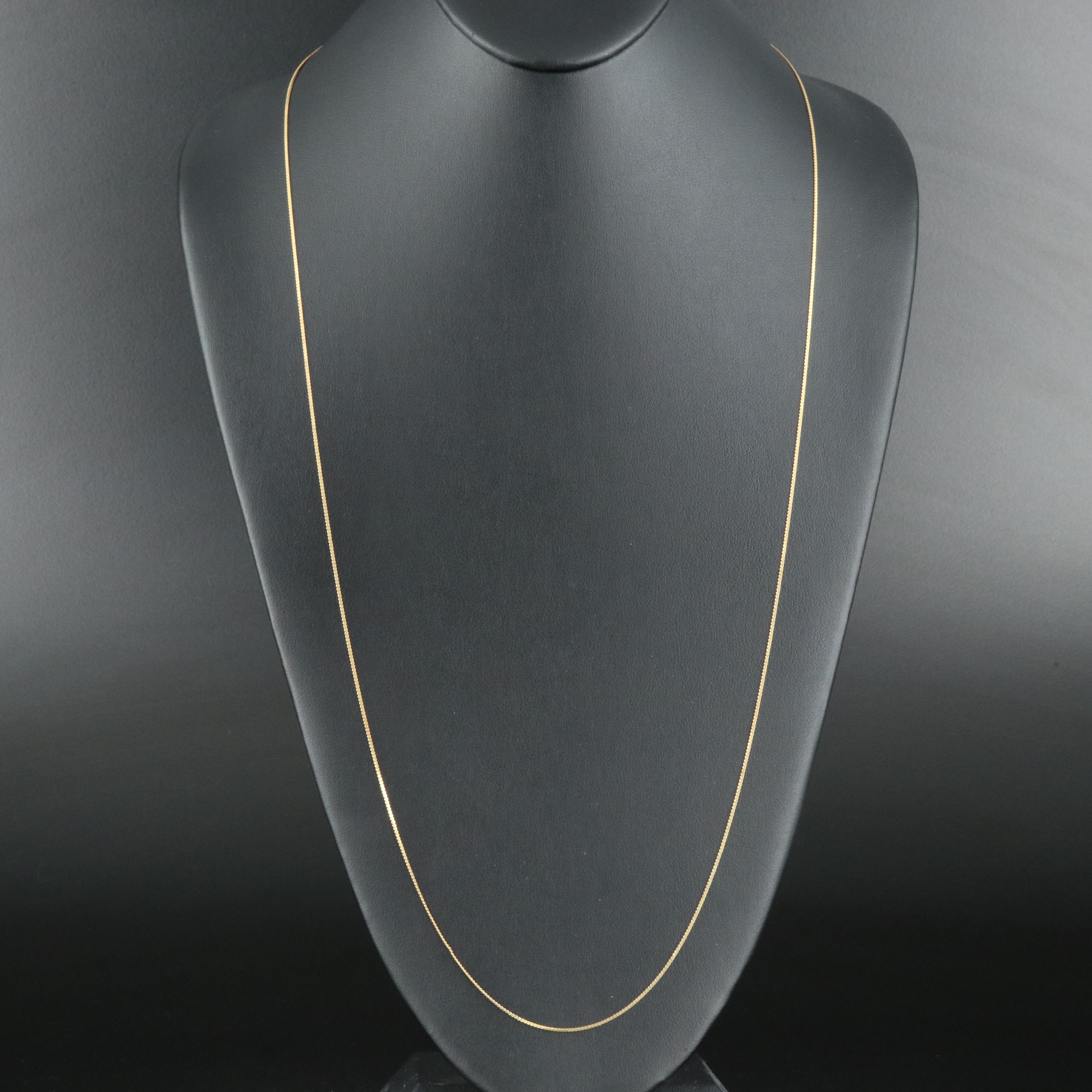 14K Serpentine Chain Necklace
