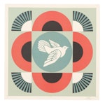 Shepard Fairey Serigraph "Geometric Dove -Red," 2023