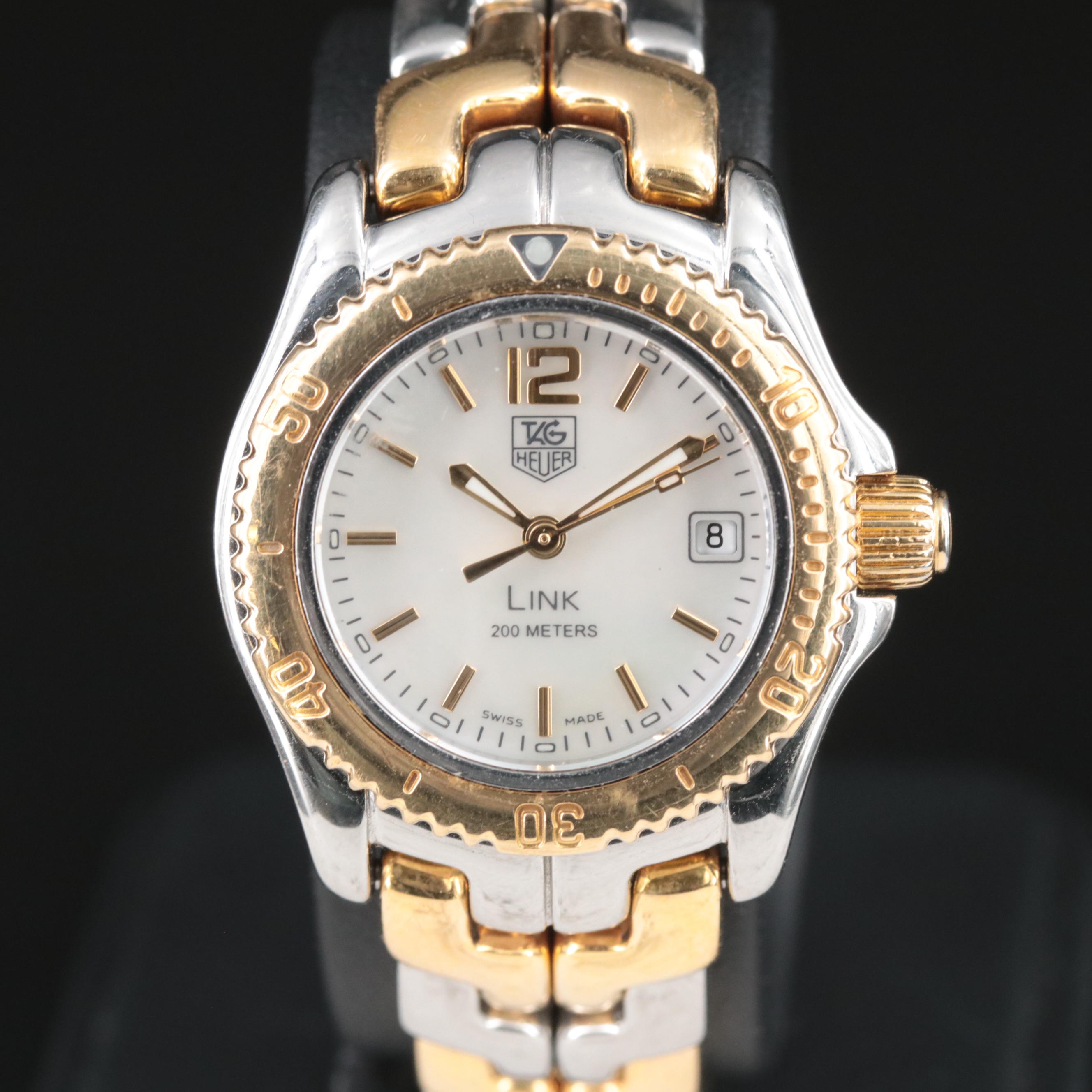 18K and Stainless Steel TAG Heuer Link Series Watch