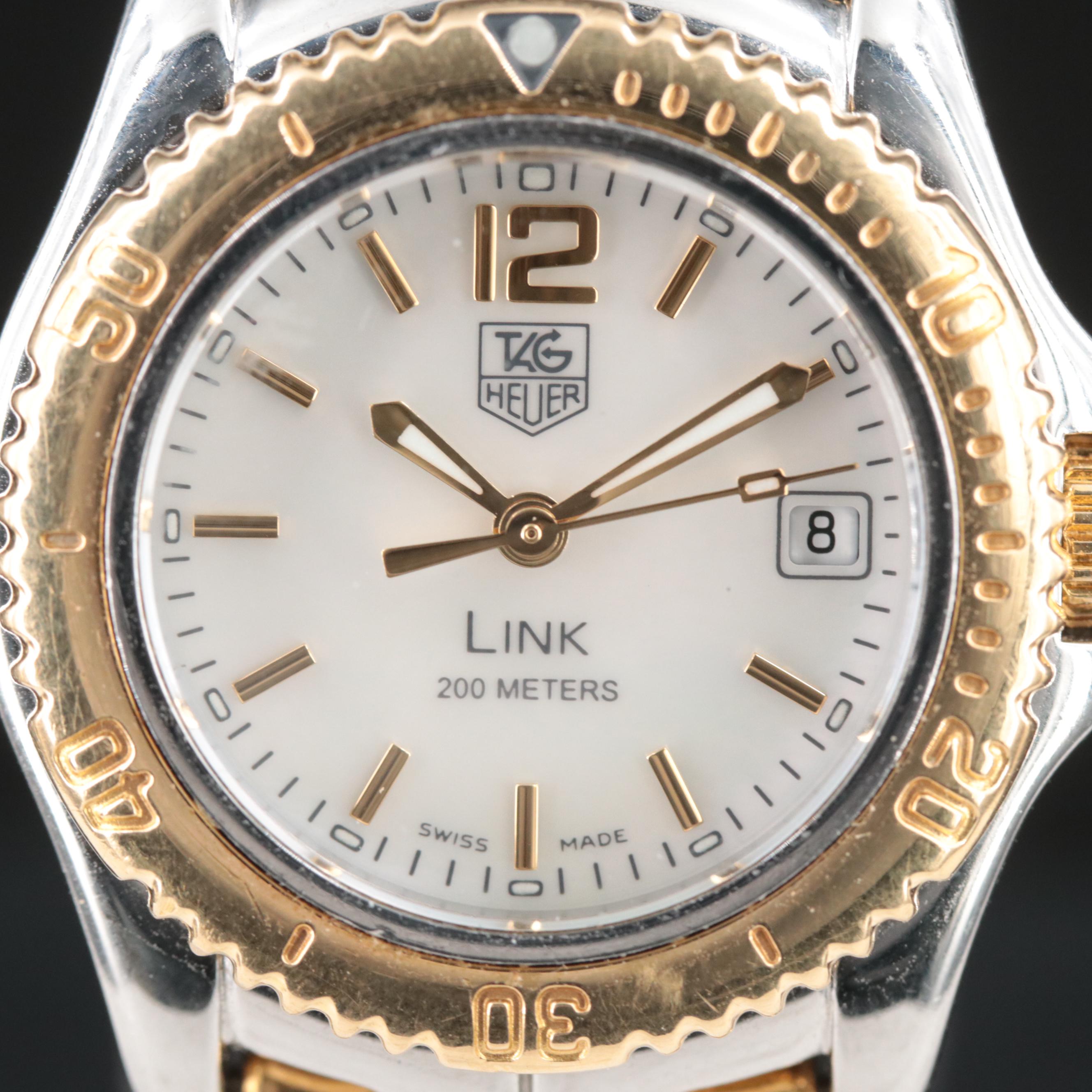 18K and Stainless Steel TAG Heuer Link Series Watch