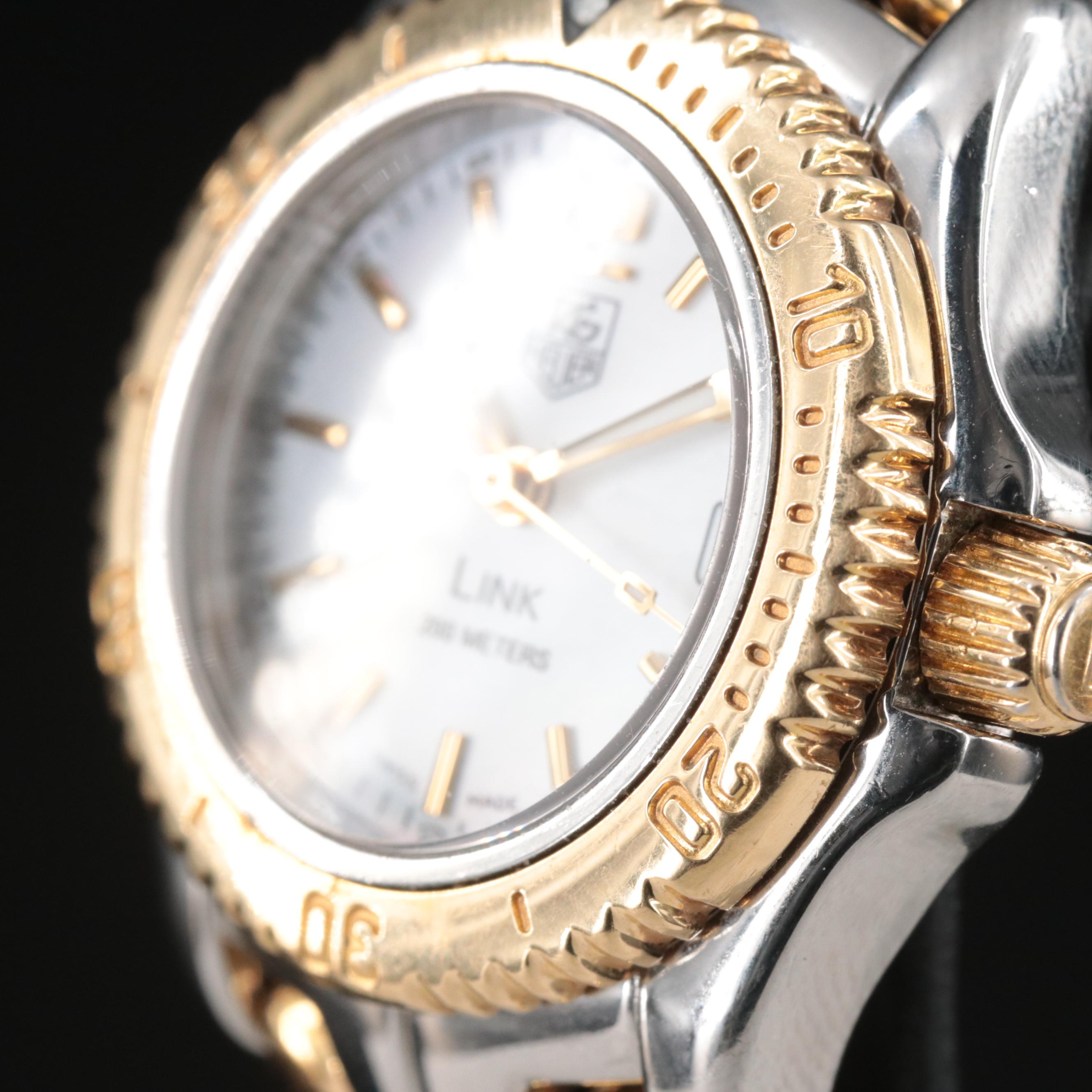 18K and Stainless Steel TAG Heuer Link Series Watch