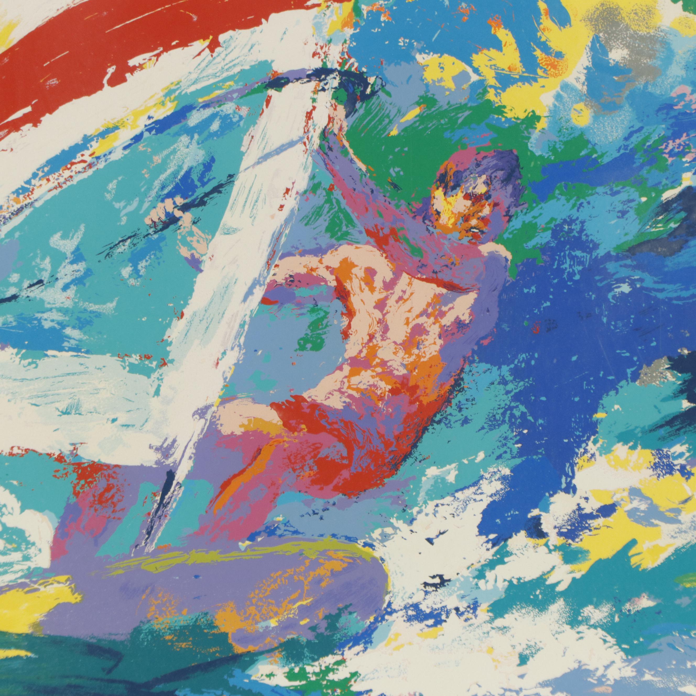 Leroy Neiman Serigraph "Wind Surfing"