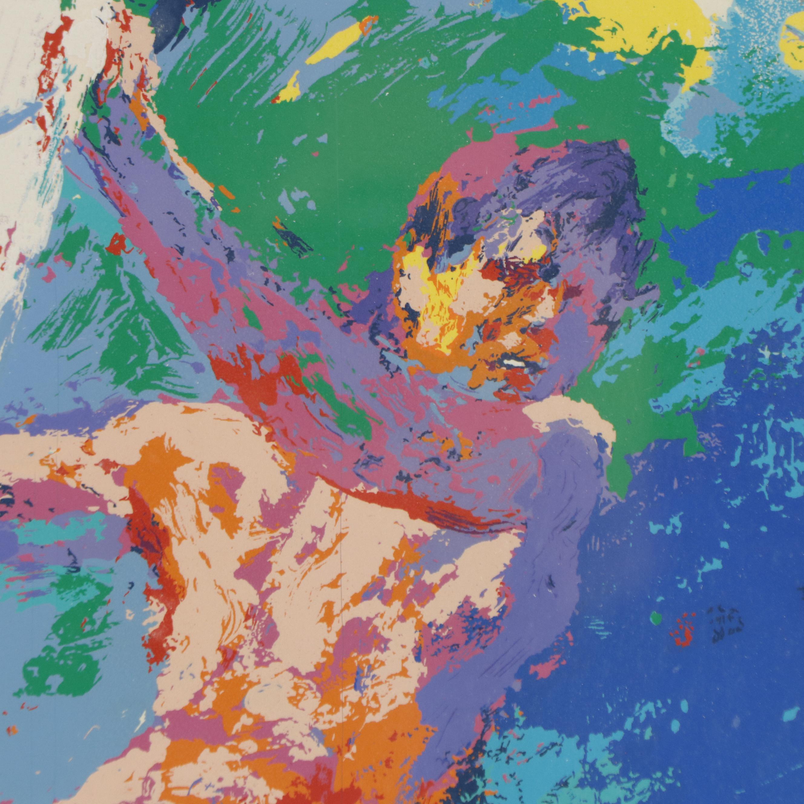 Leroy Neiman Serigraph "Wind Surfing"