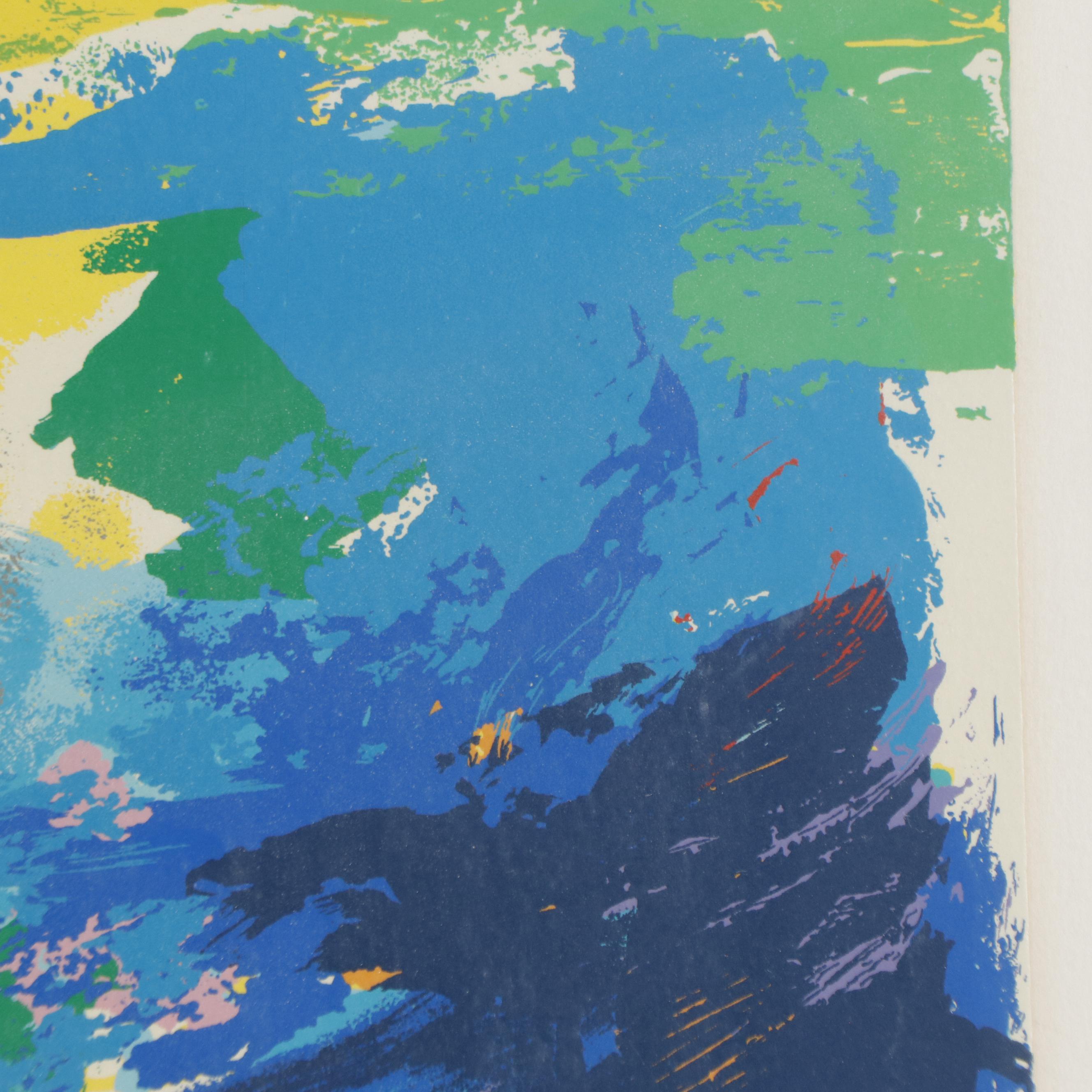 Leroy Neiman Serigraph "Wind Surfing"