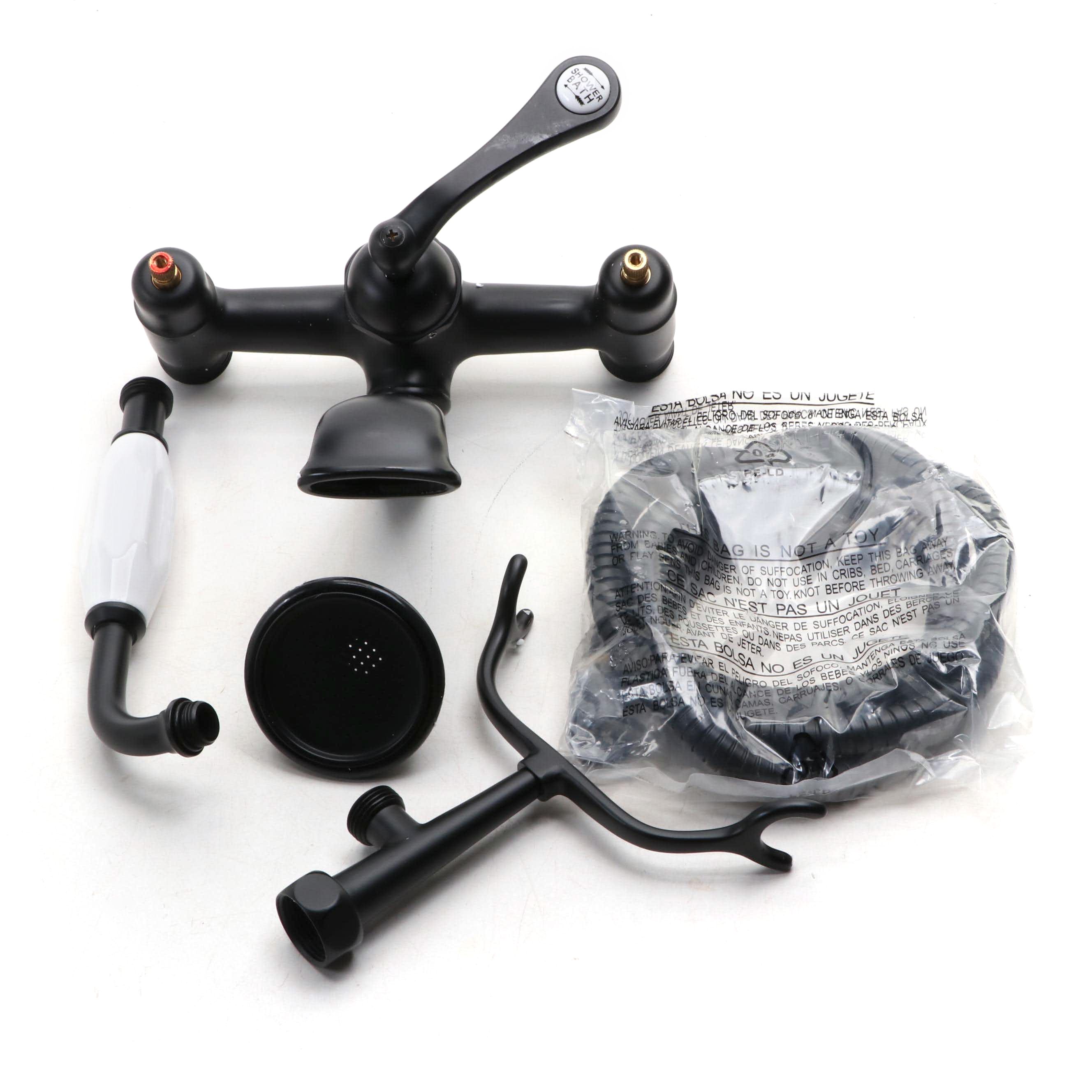 Signature Hardware English Telephone Faucet Body in Matte Black EBTH