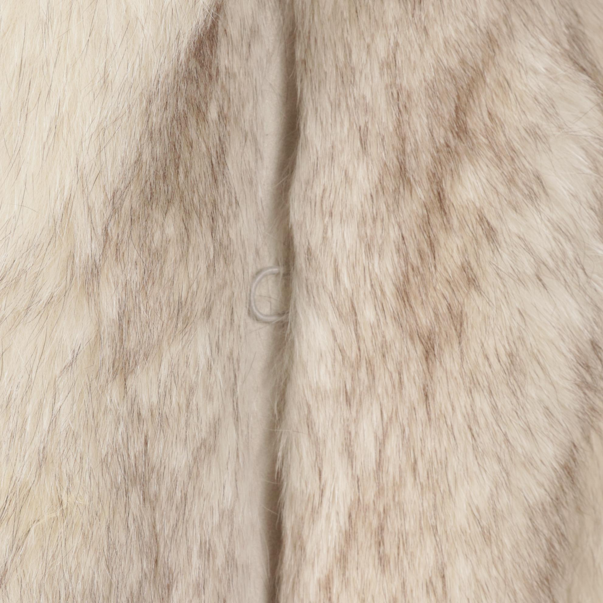 Blue Fox Fur Jacket