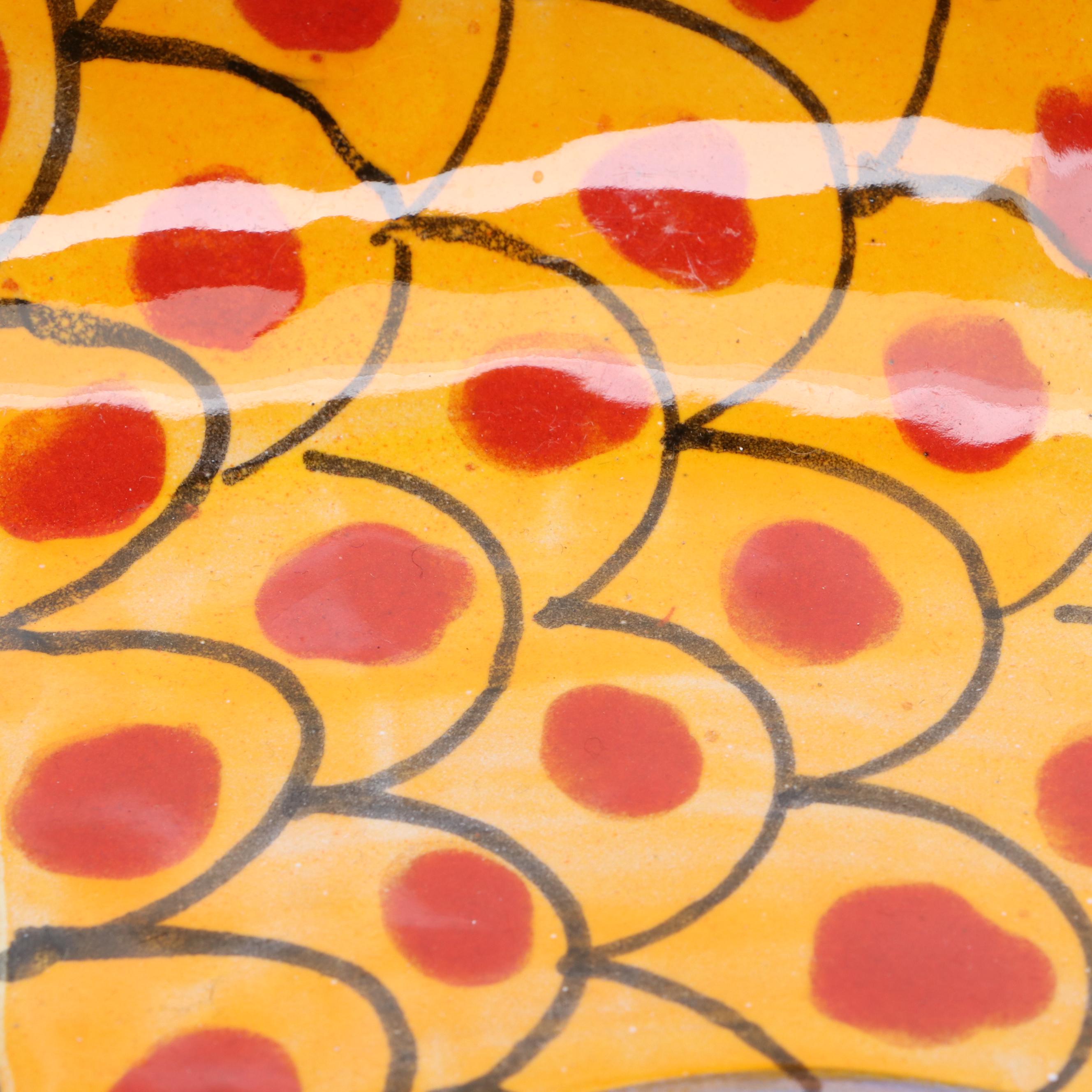 Italian Vietri "Fish Fish Fish" Hand-Painted Ceramic Oval Fish Dish