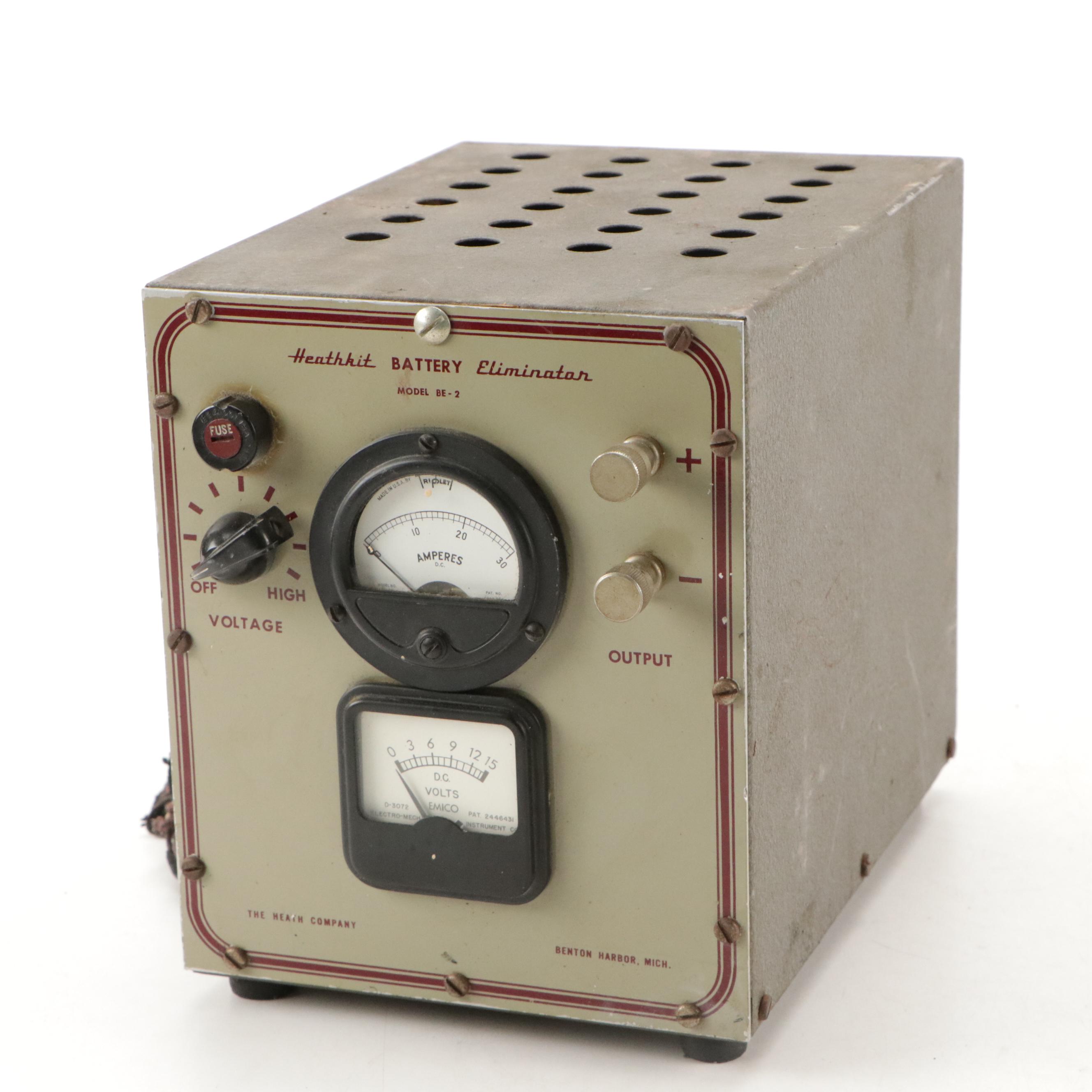 Heathkit RF Signal Generator and Battery Eliminatar with Zell Pyrez Glass Fuses