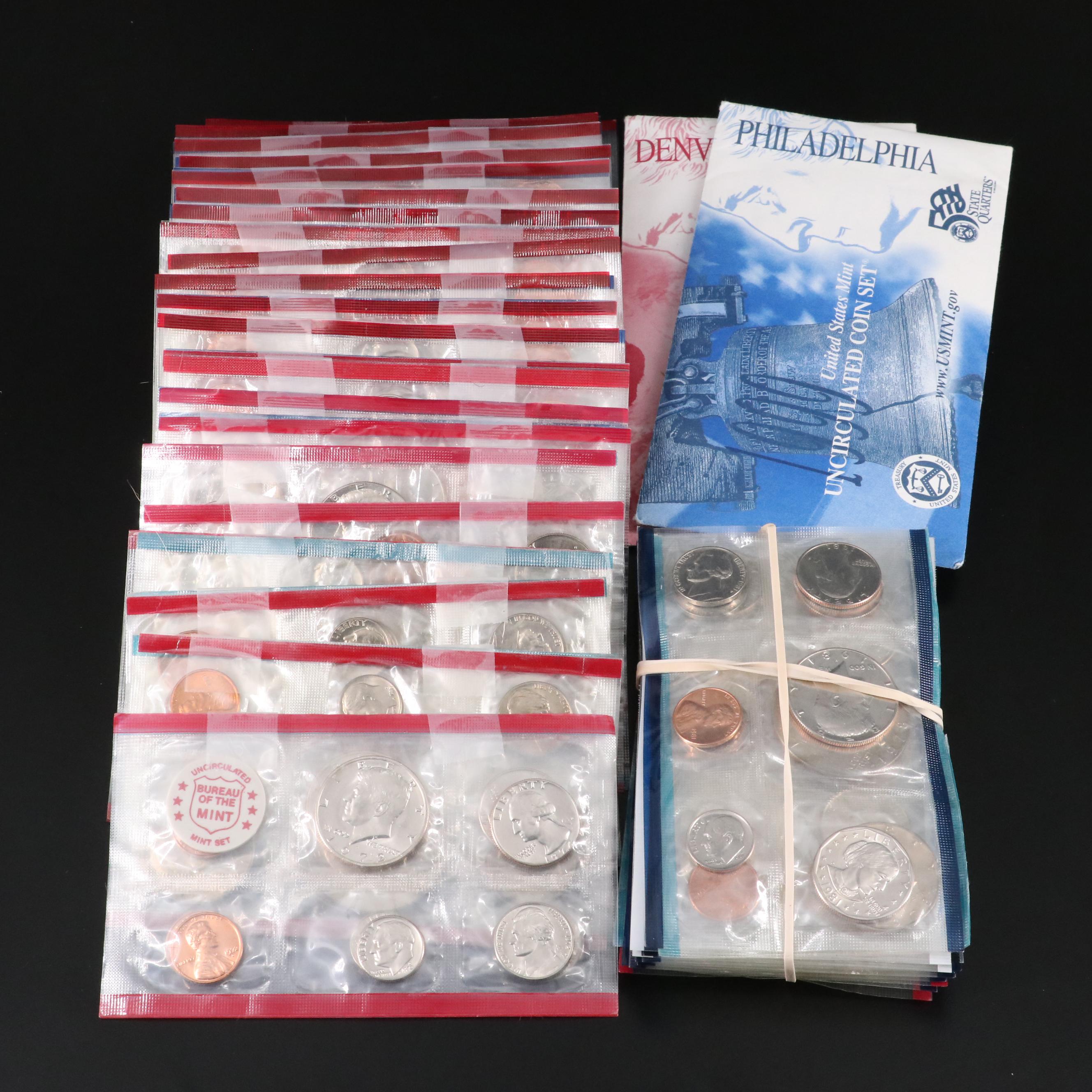 Collection of 23 Modern United States Mint Sets