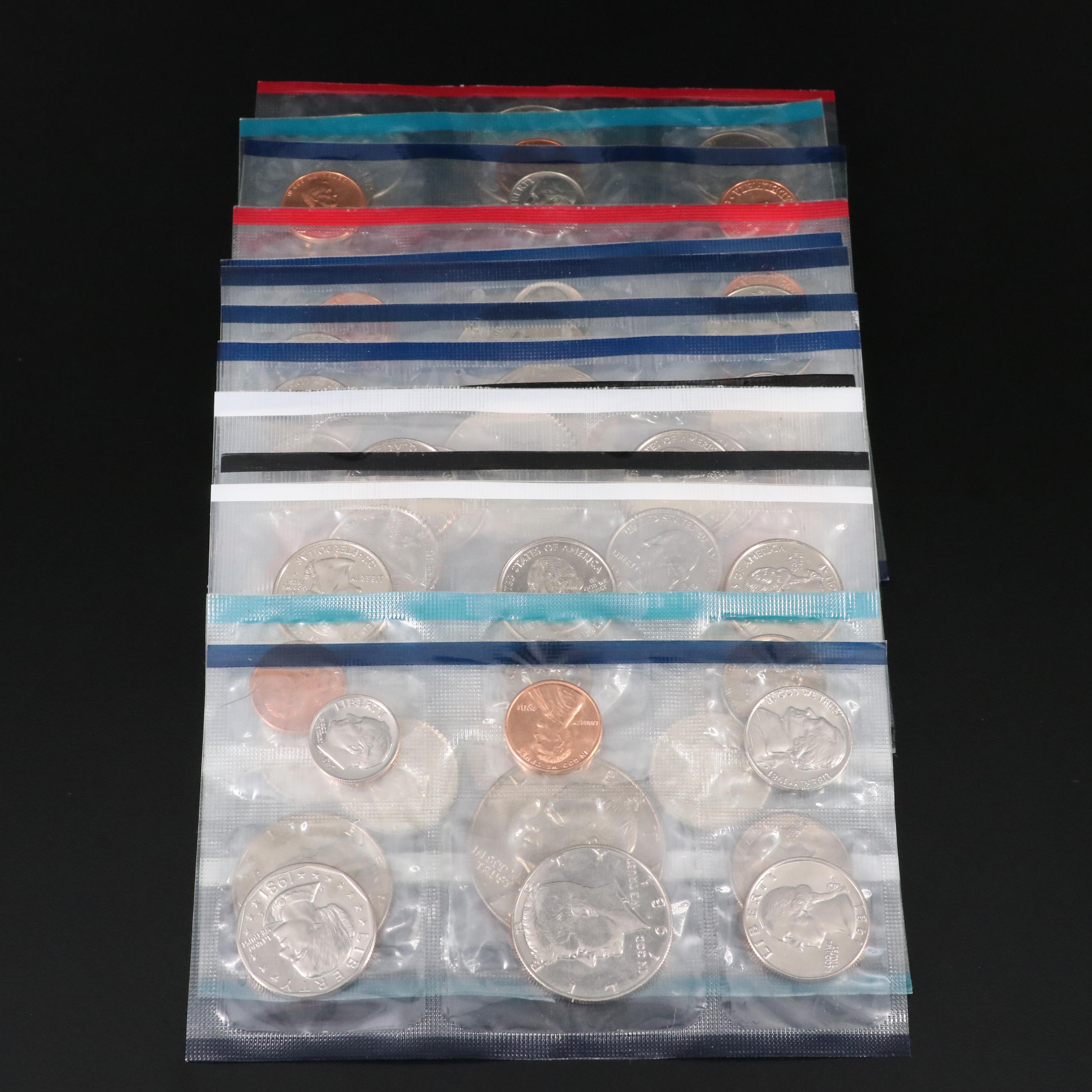 Collection of 23 Modern United States Mint Sets