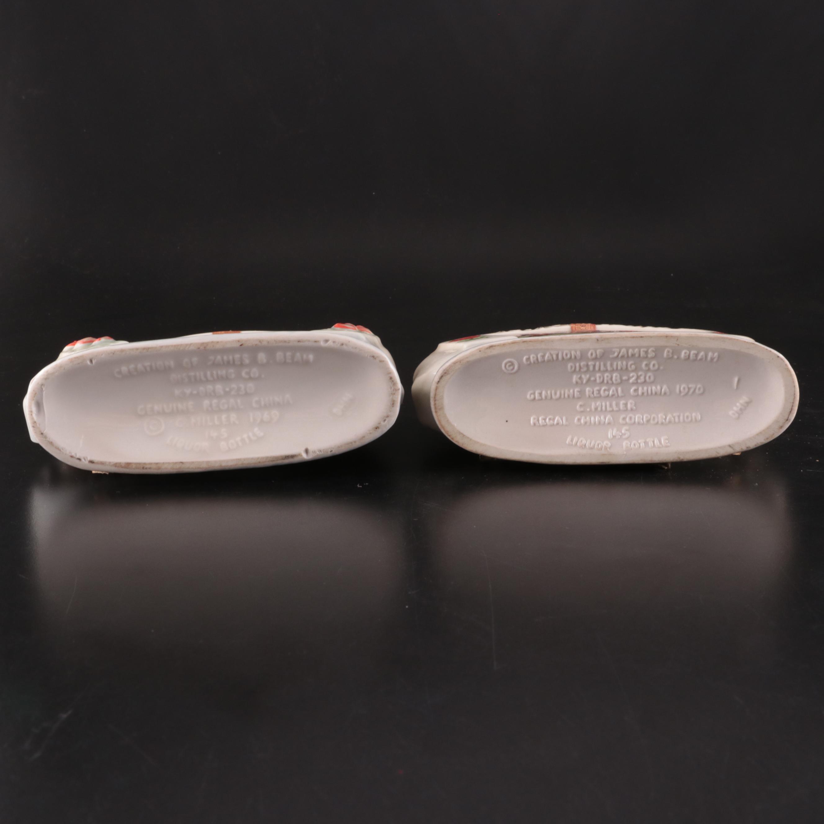 Kentucky Derby Commemorative Glasses and Jim Beam Ceramic Decanters