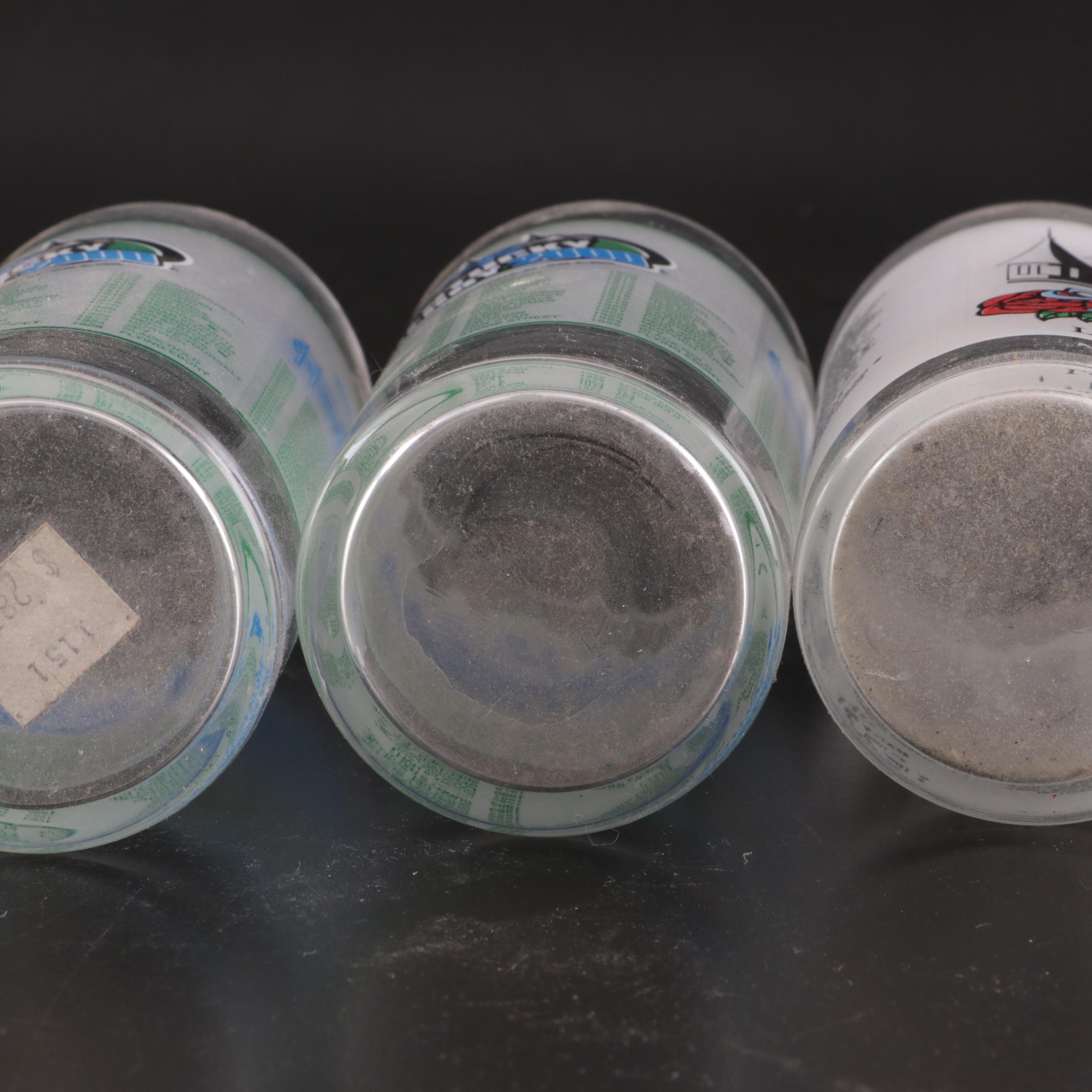 Kentucky Derby Commemorative Glasses and Jim Beam Ceramic Decanters