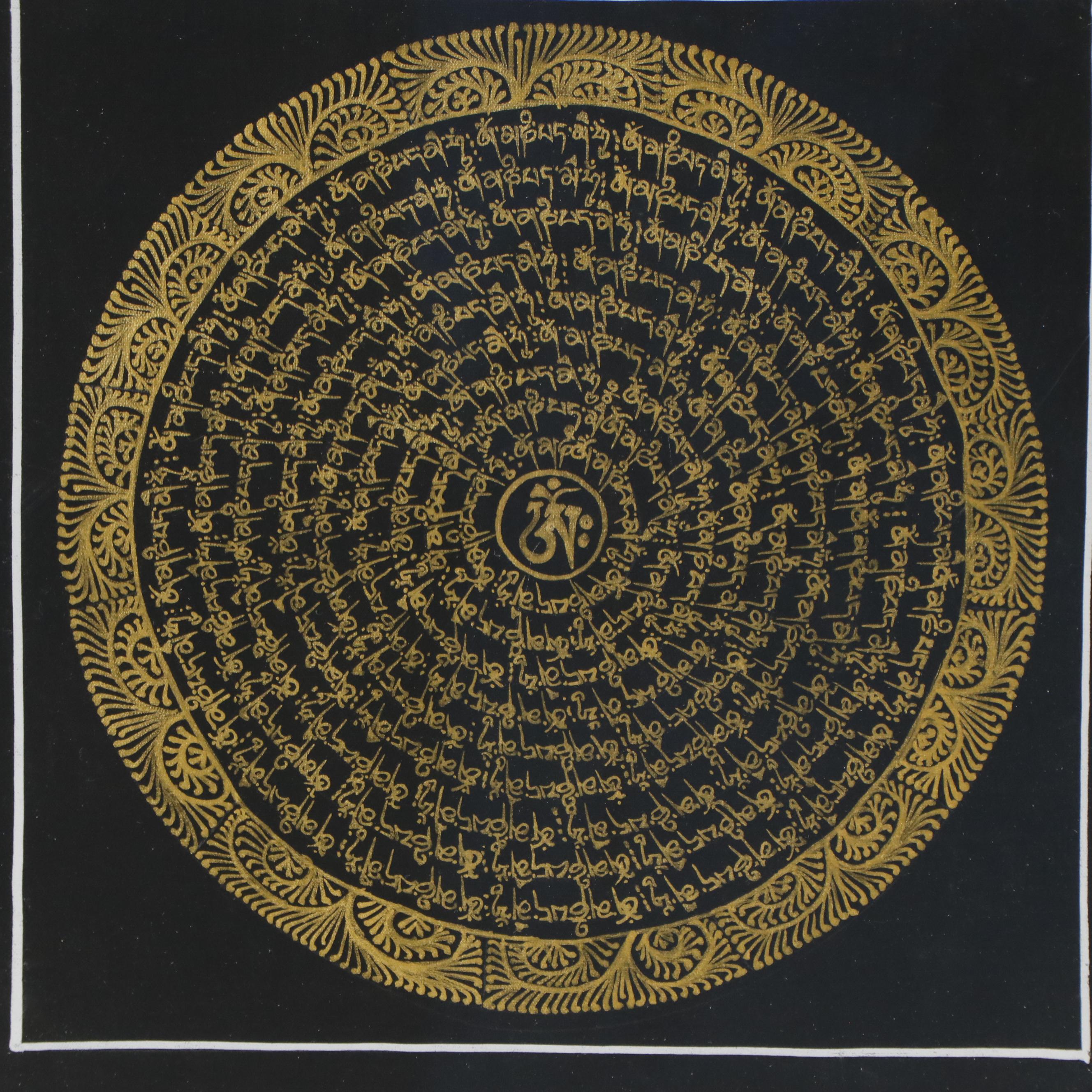 Tibetan Mandala Thangka Gouache Paintings