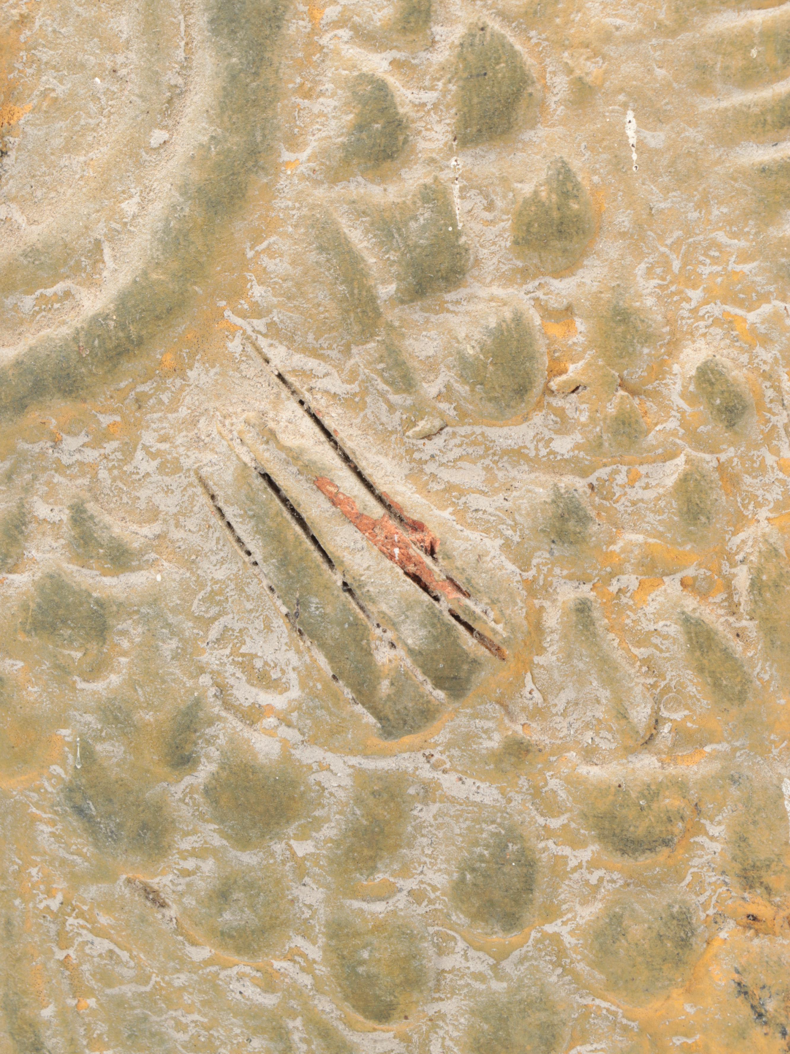 Glaze Wash Ceramic Water Jug Fish Motif Vase