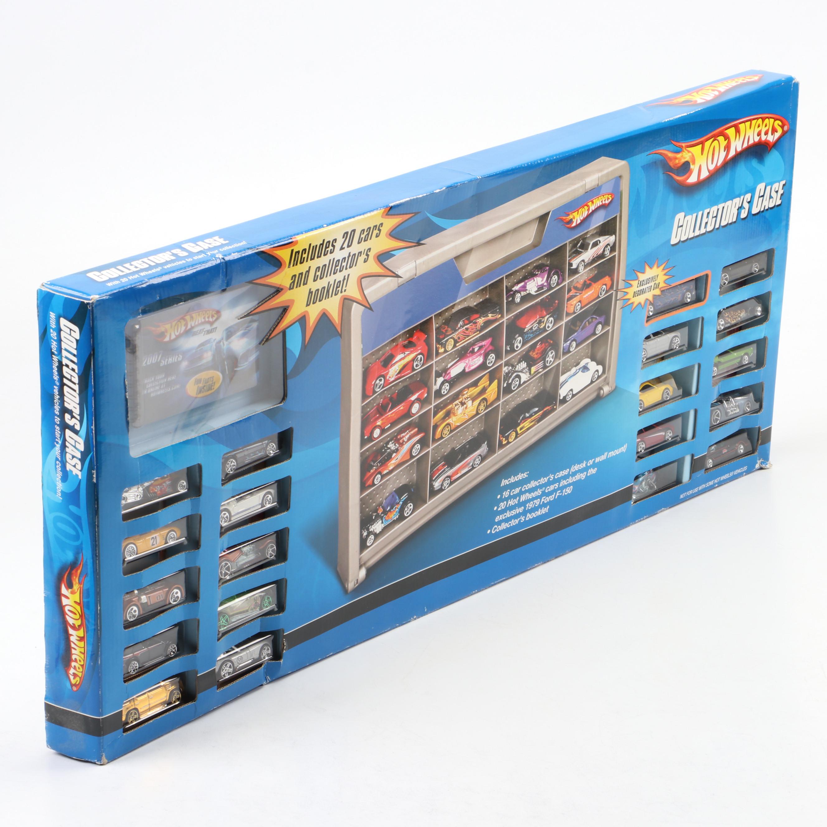 Hot Wheels Plastic  Collector's Case with 20 Included Cars, 2007