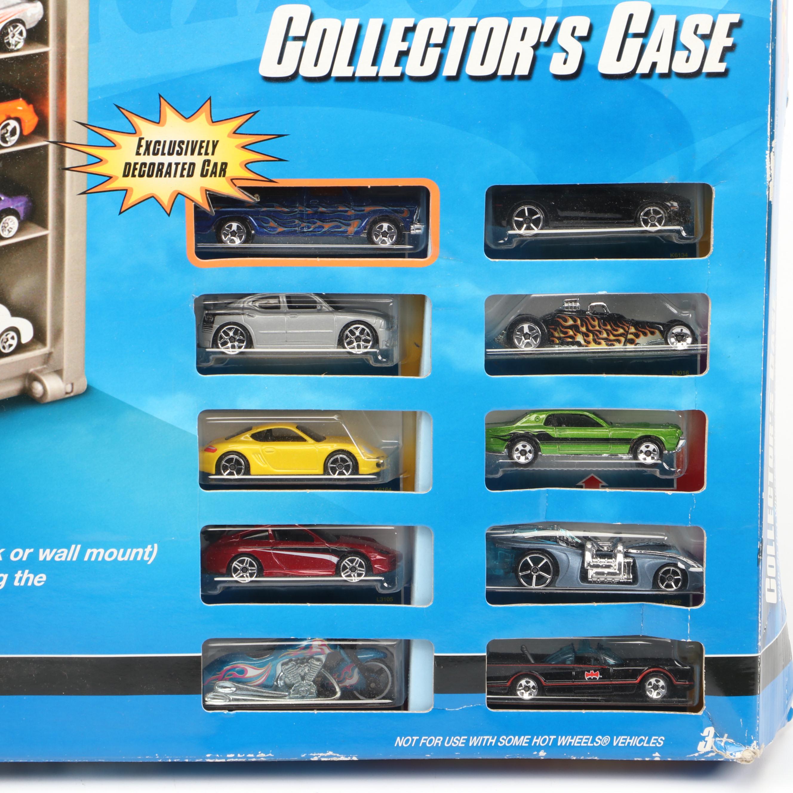 Hot Wheels Plastic  Collector's Case with 20 Included Cars, 2007
