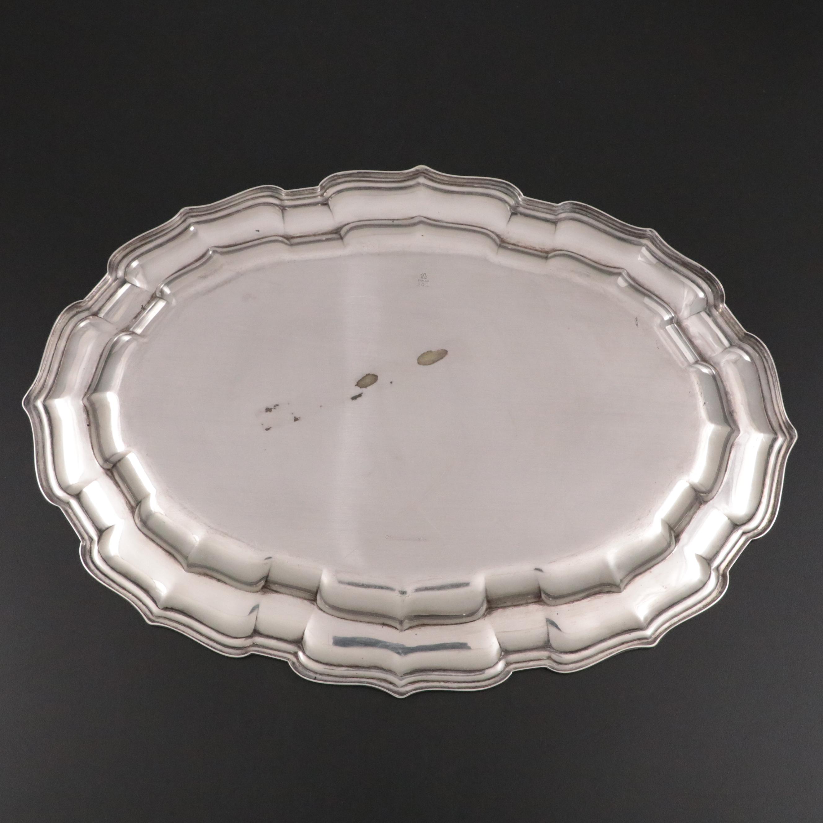 Frank W. Smith Silver Co. Sterling Silver Platter, Early to Mid-20th Century
