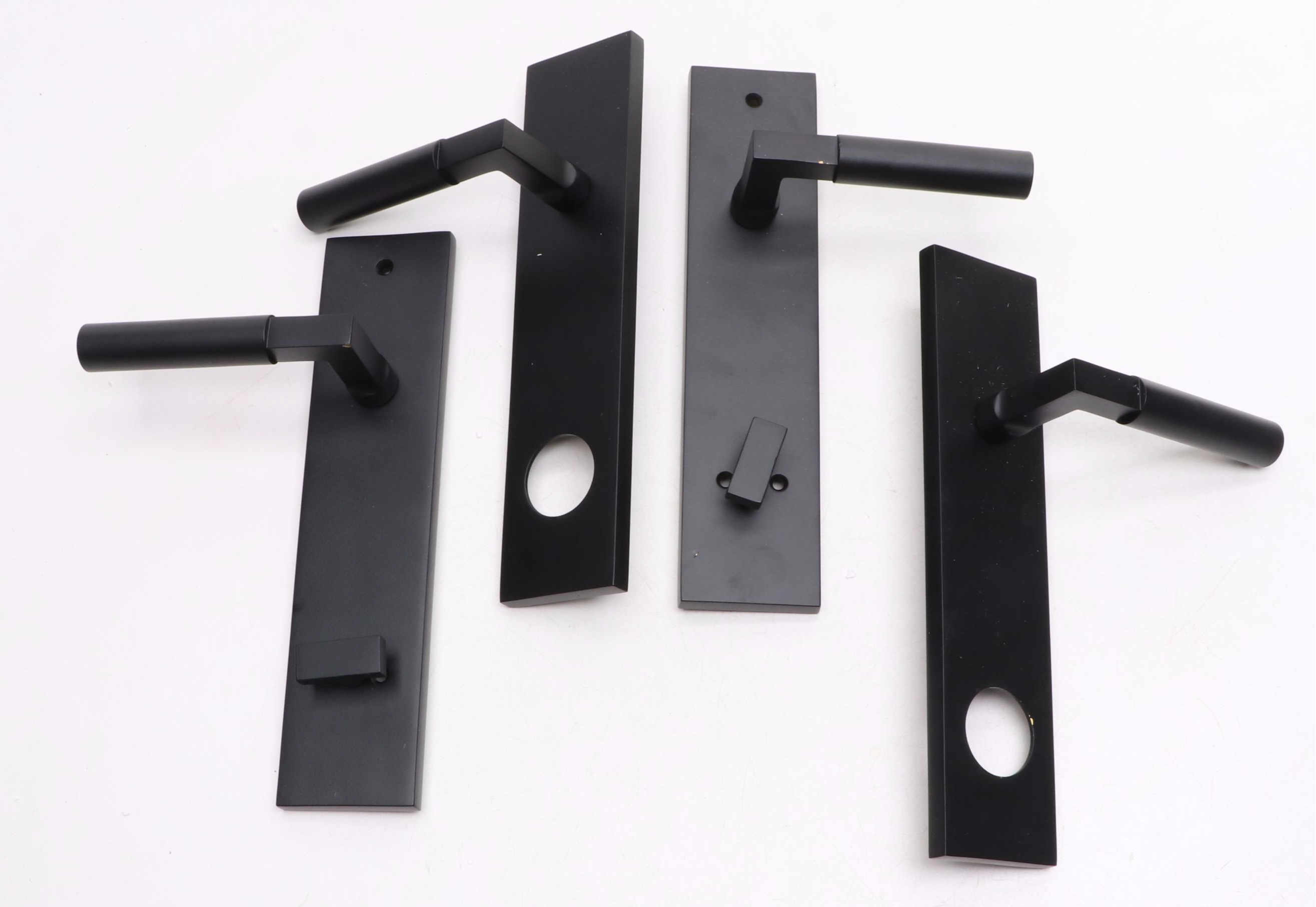 Signature Hardware Satin Black Brass Door Handles