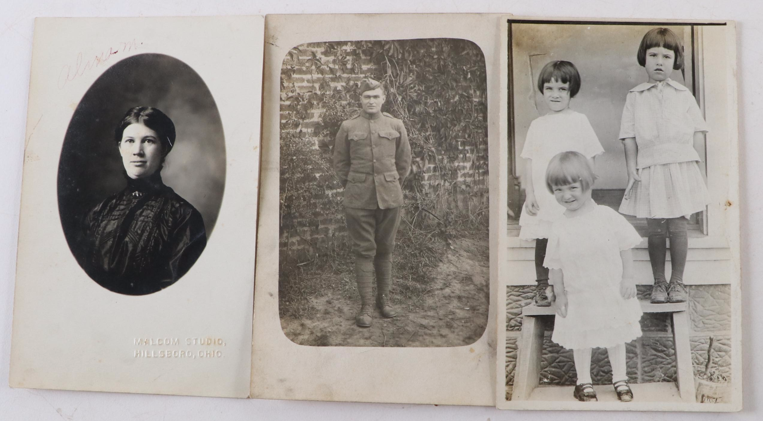 Photograph and Souvenir Postcards with Tintype