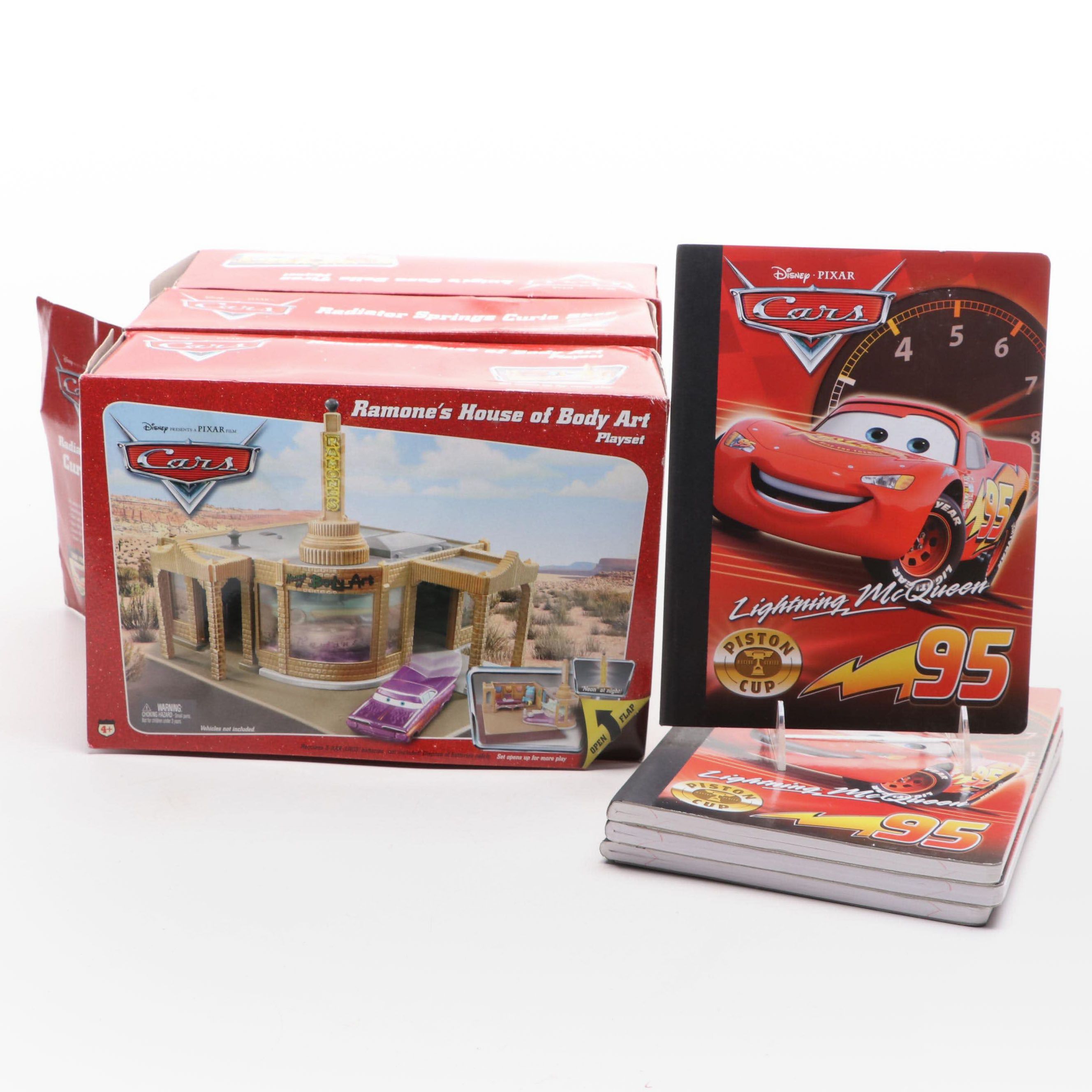 Disney Pixar "Cars: Ramone's House of Body Art" Playsets and Notebooks