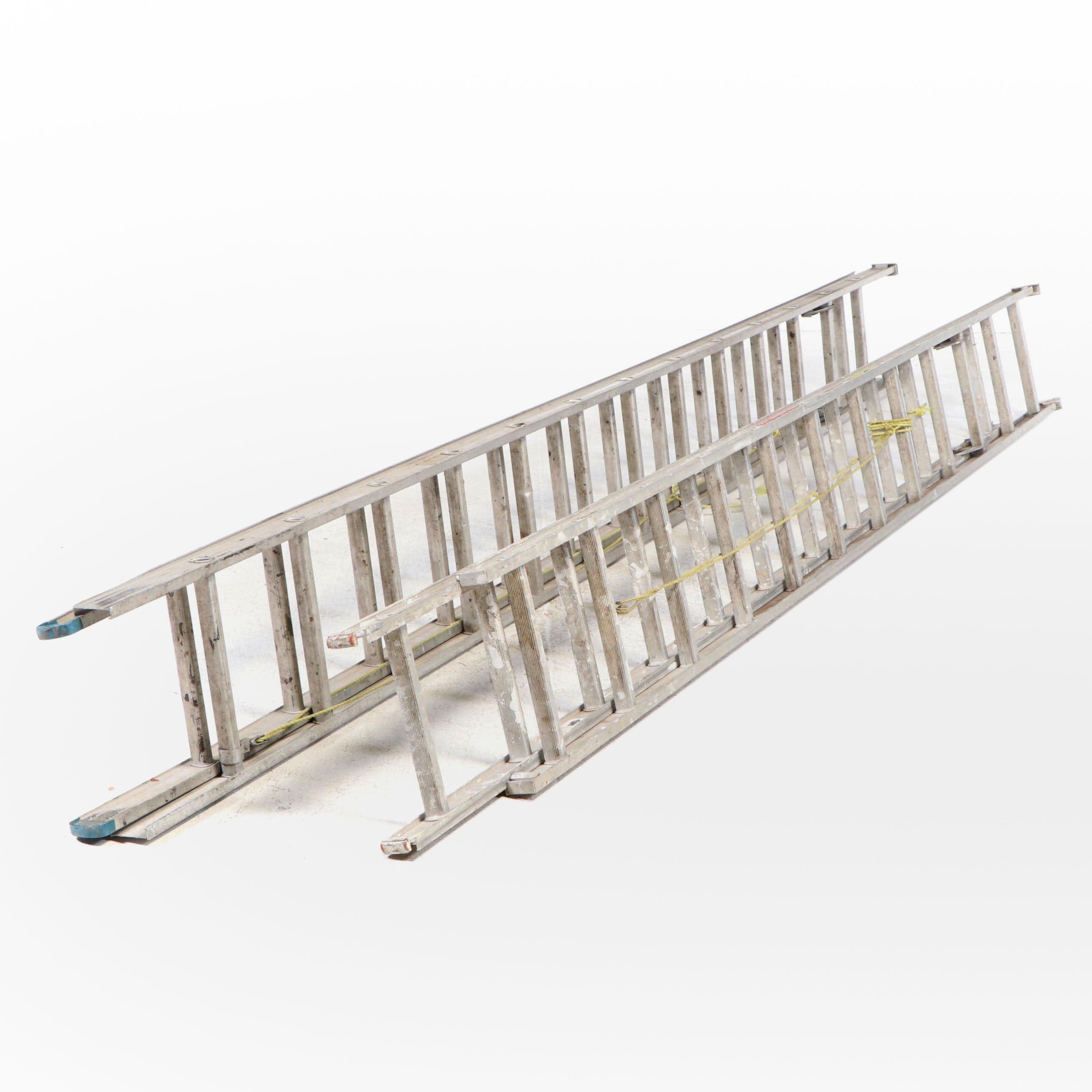 Hudson and White Metal Aluminum Extension Ladders