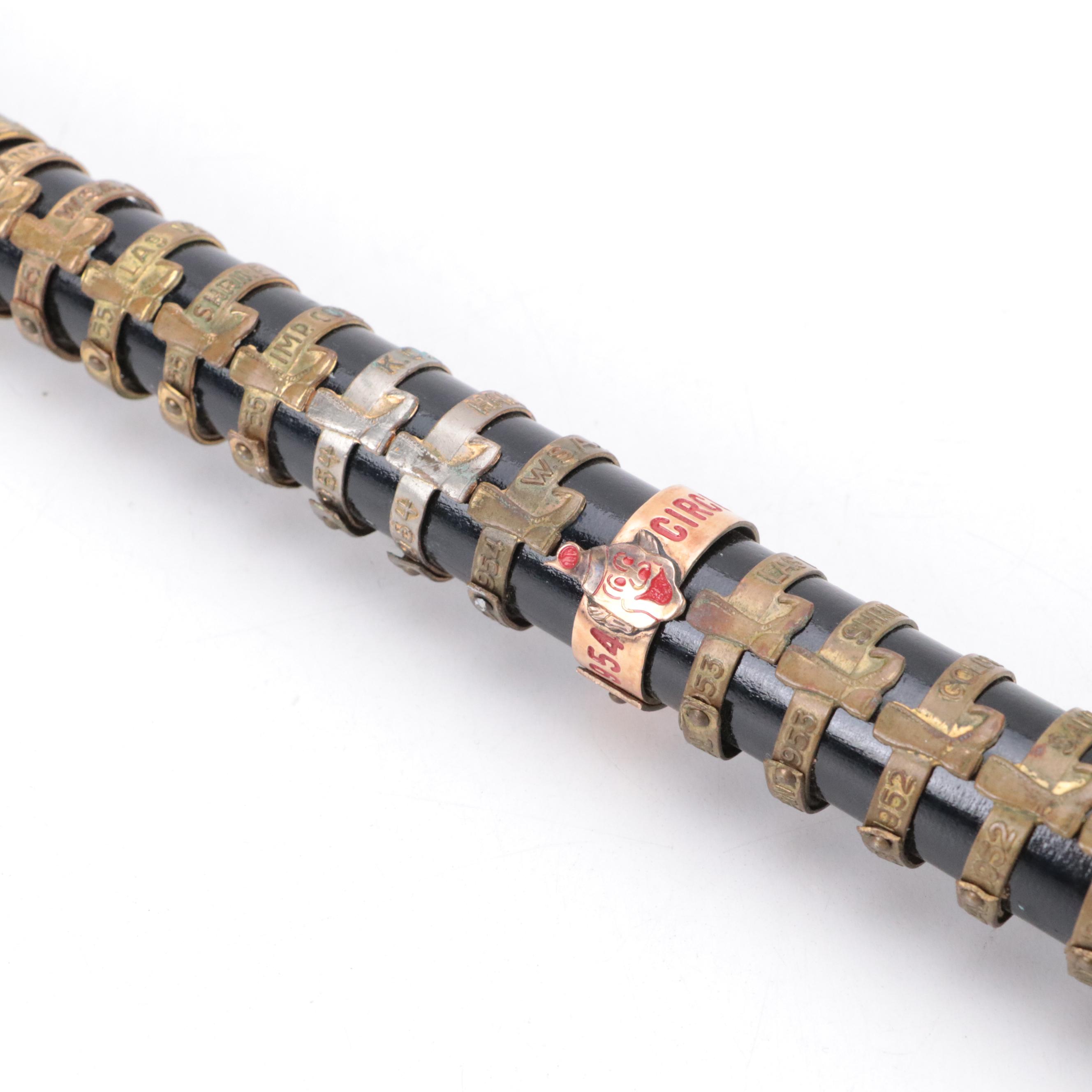 Shriner's Service Award Commemorative Walking Stick