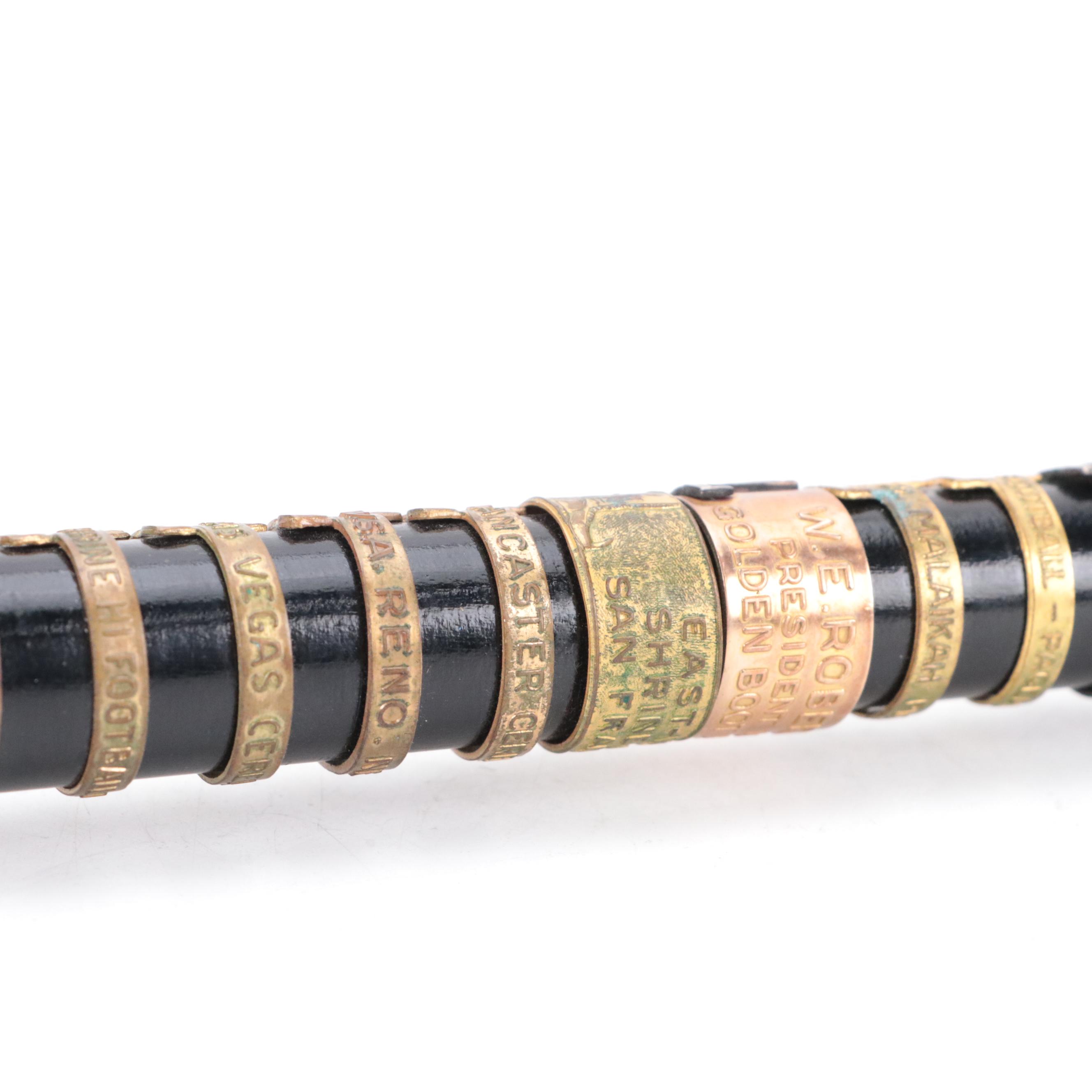 Shriner's Service Award Commemorative Walking Stick