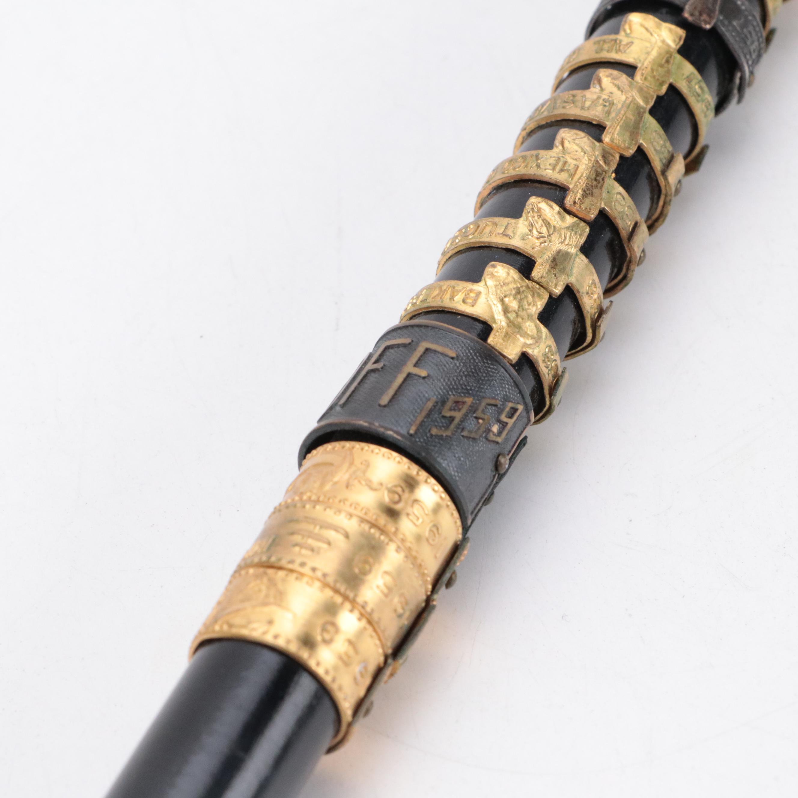 Shriner's Service Award Commemorative Walking Stick