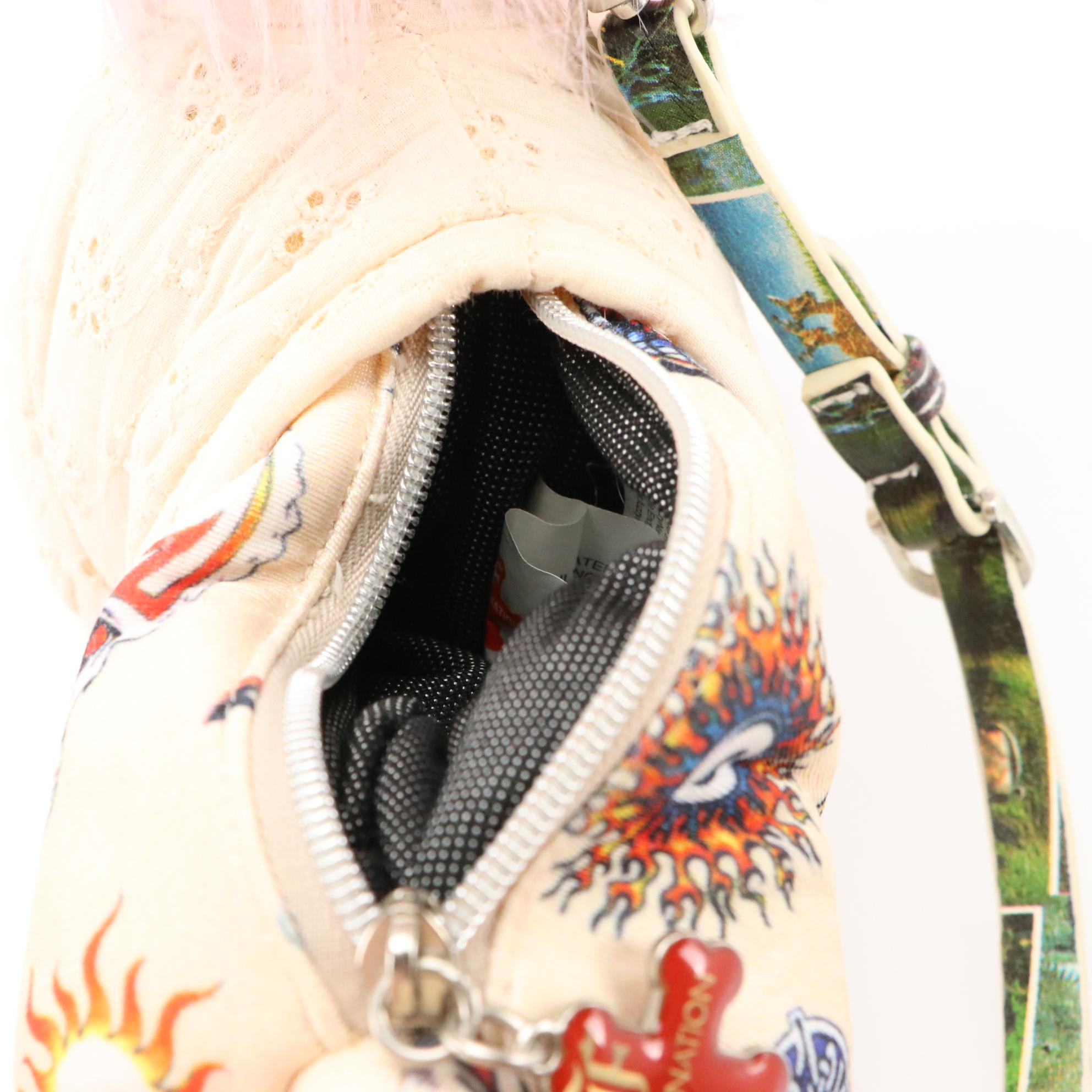 Fuzzy Nation Limited Edition Punk Rocker Chinese Crested Betsey J Puppy Dog Bag