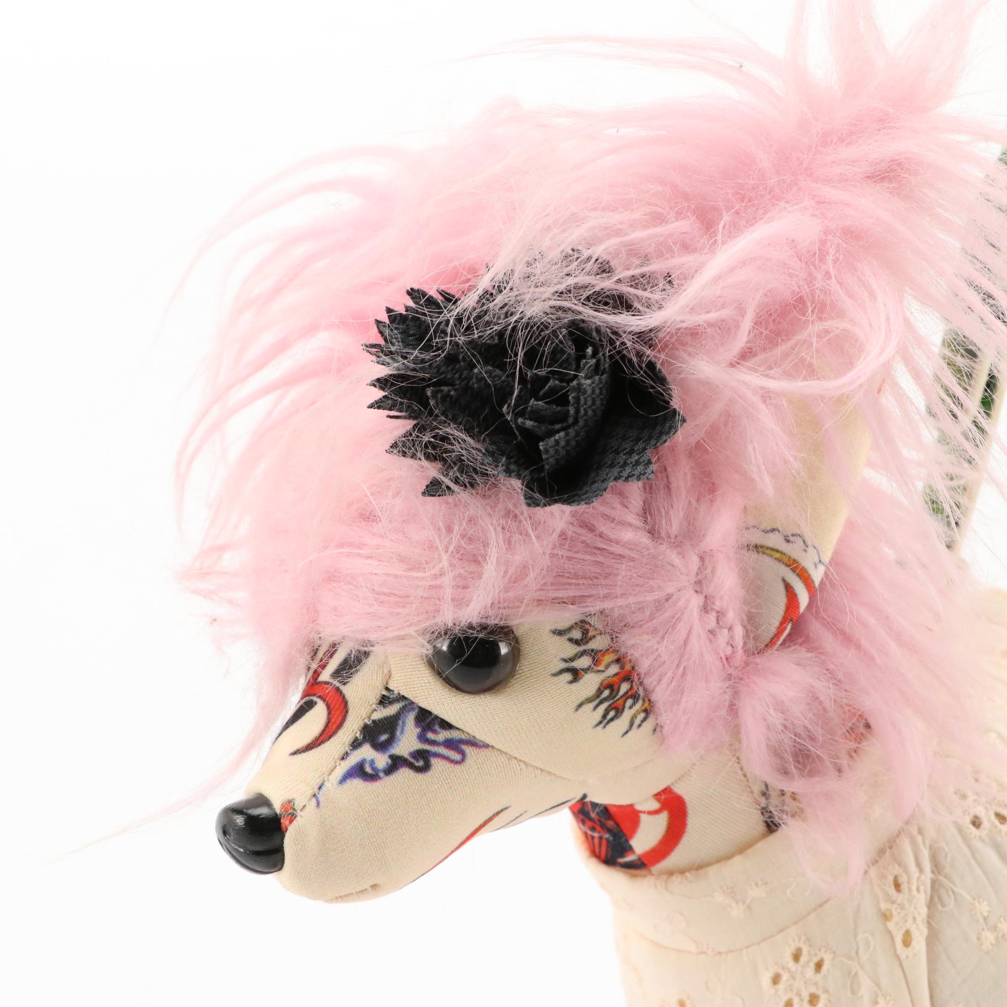 Fuzzy Nation Limited Edition Punk Rocker Chinese Crested Betsey J Puppy Dog Bag