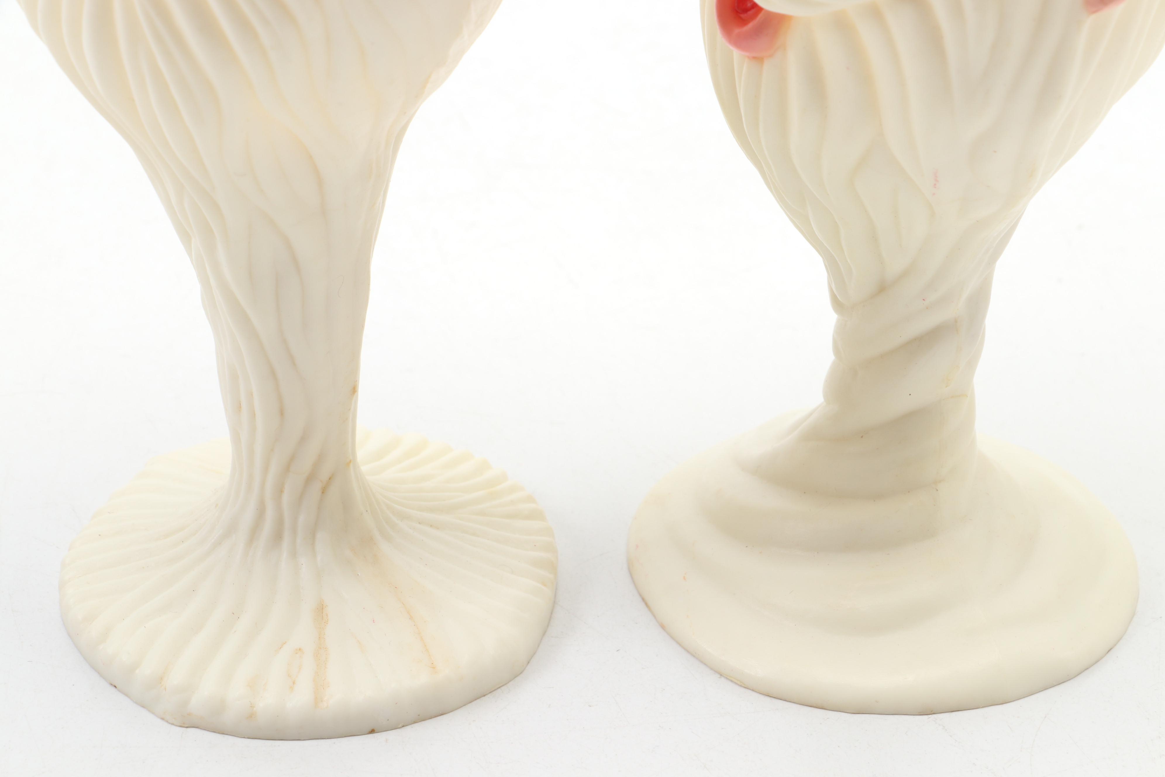 Mold Blown Plastic Santa Shaped Goblets