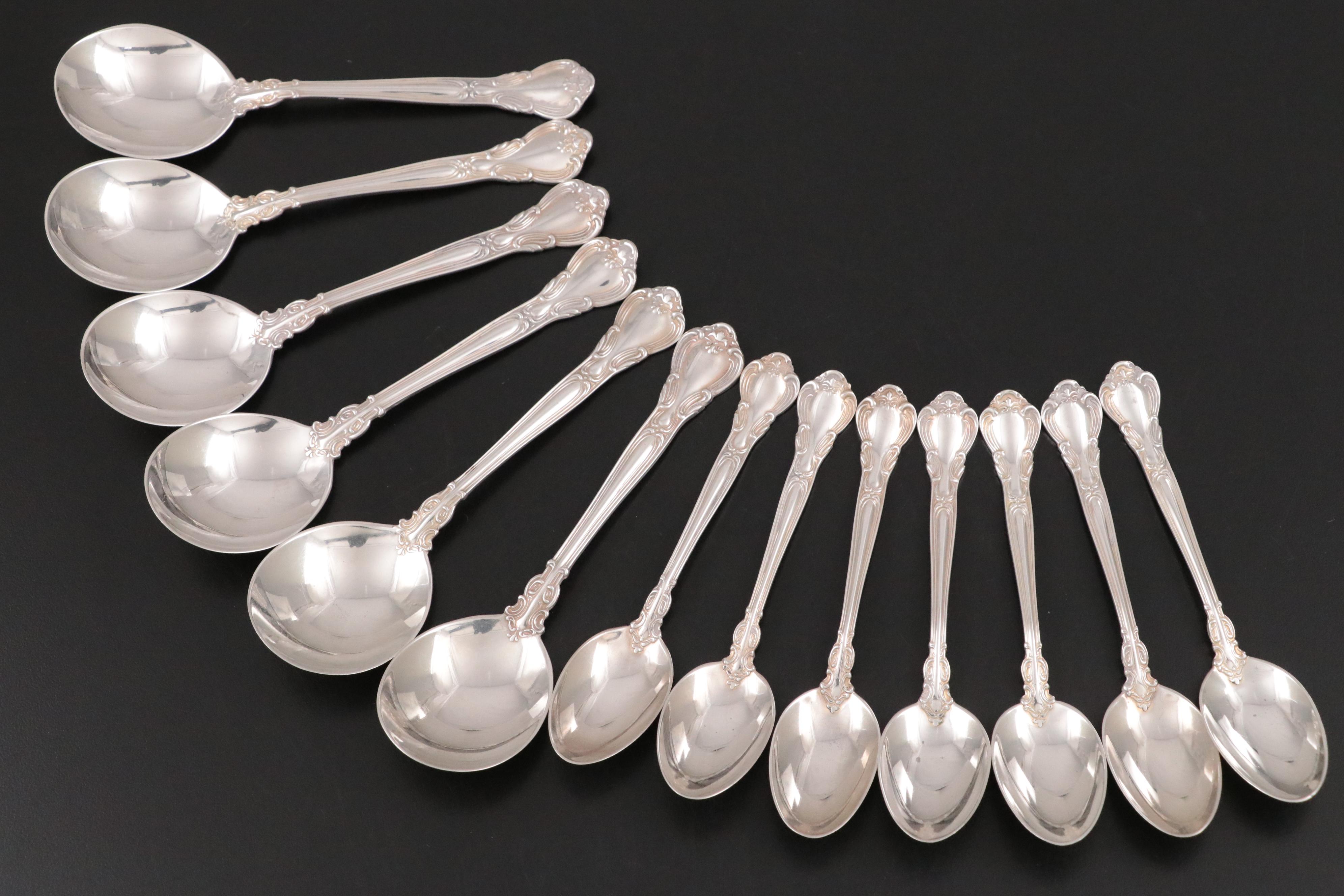 Birk Sterling Silver Soup Spoons, Demitasse Spoons, and More