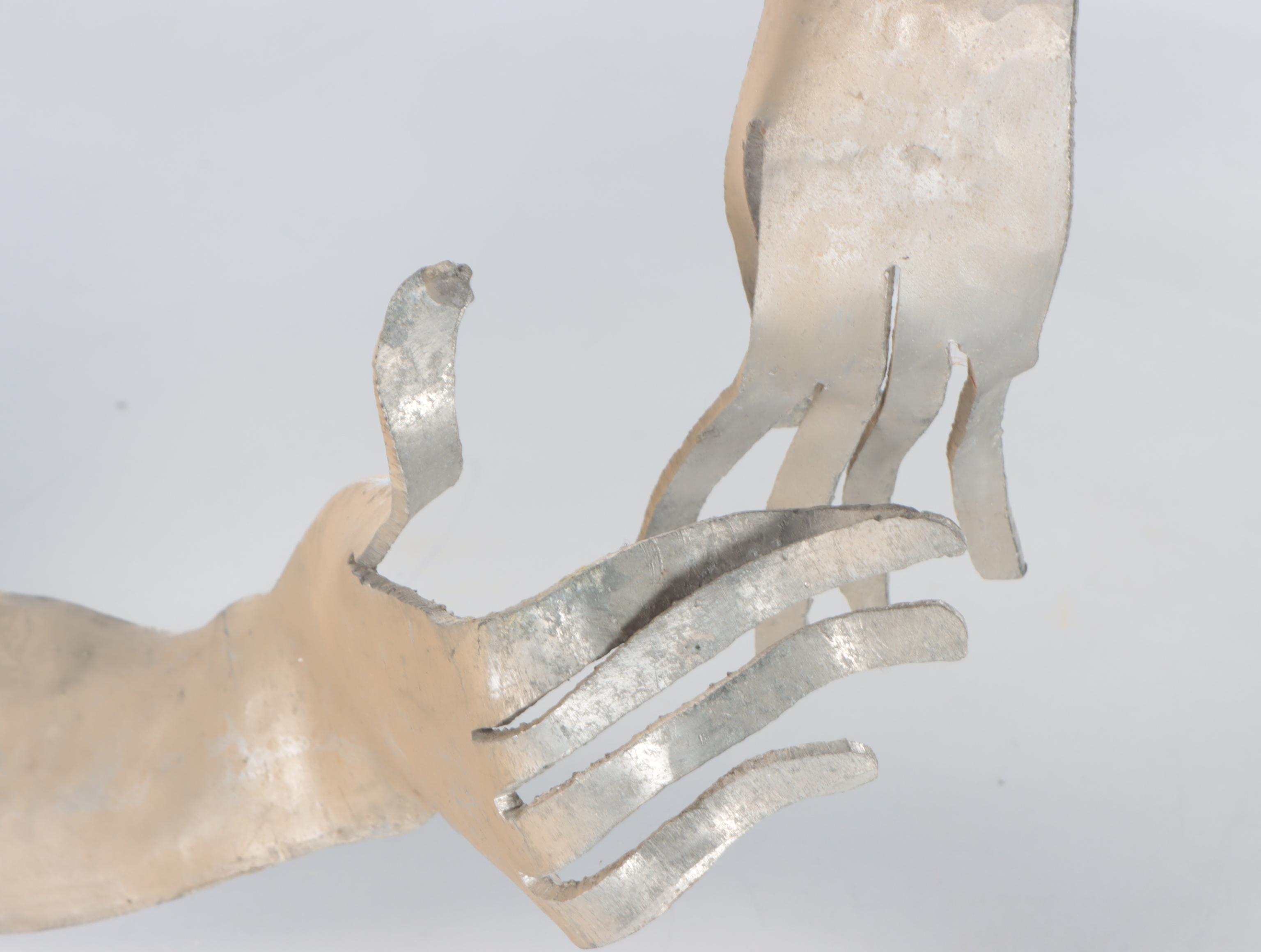 Sculpted Metal Man Wall Art