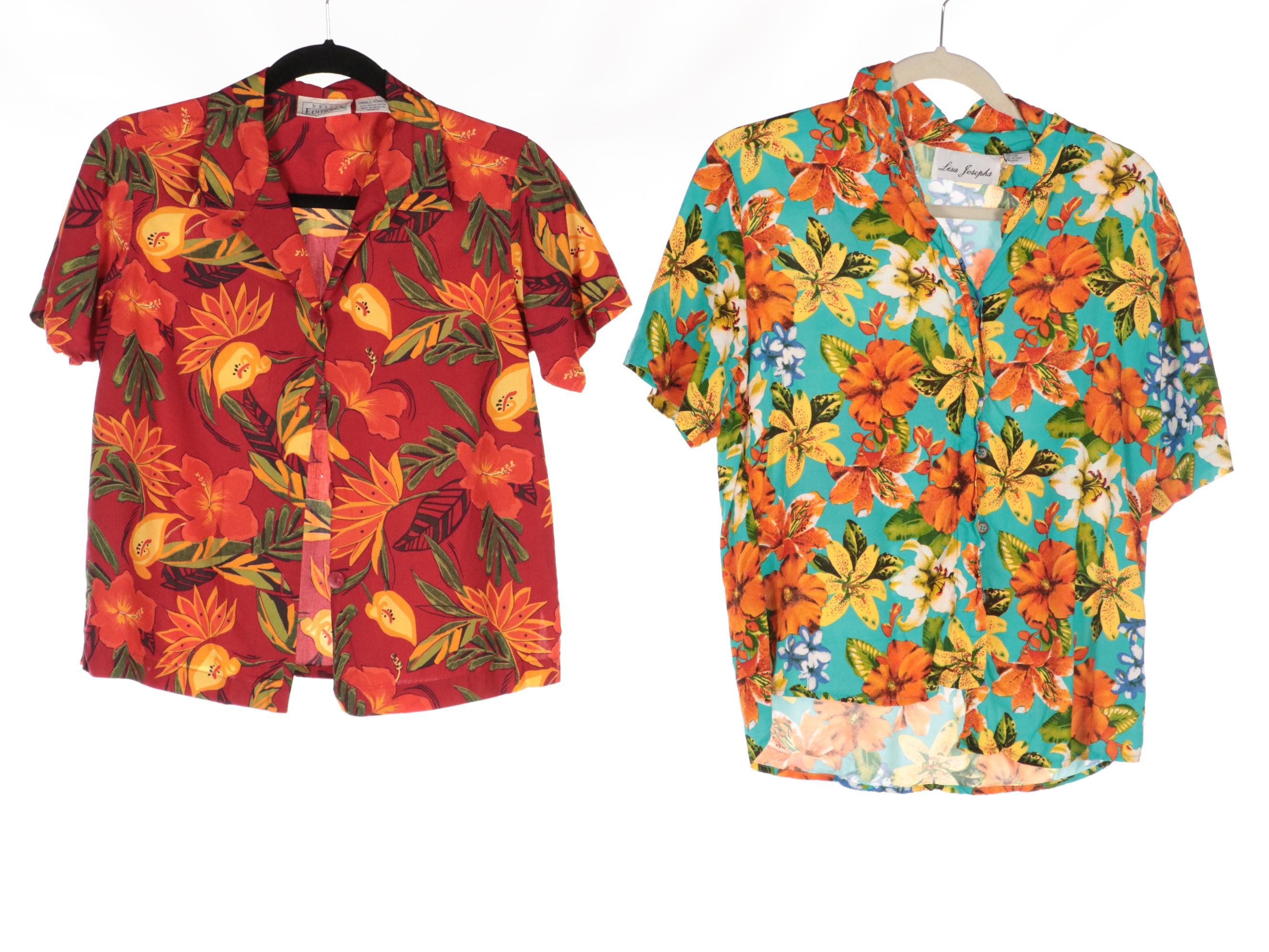 Women's Printed Button-Up Shirts