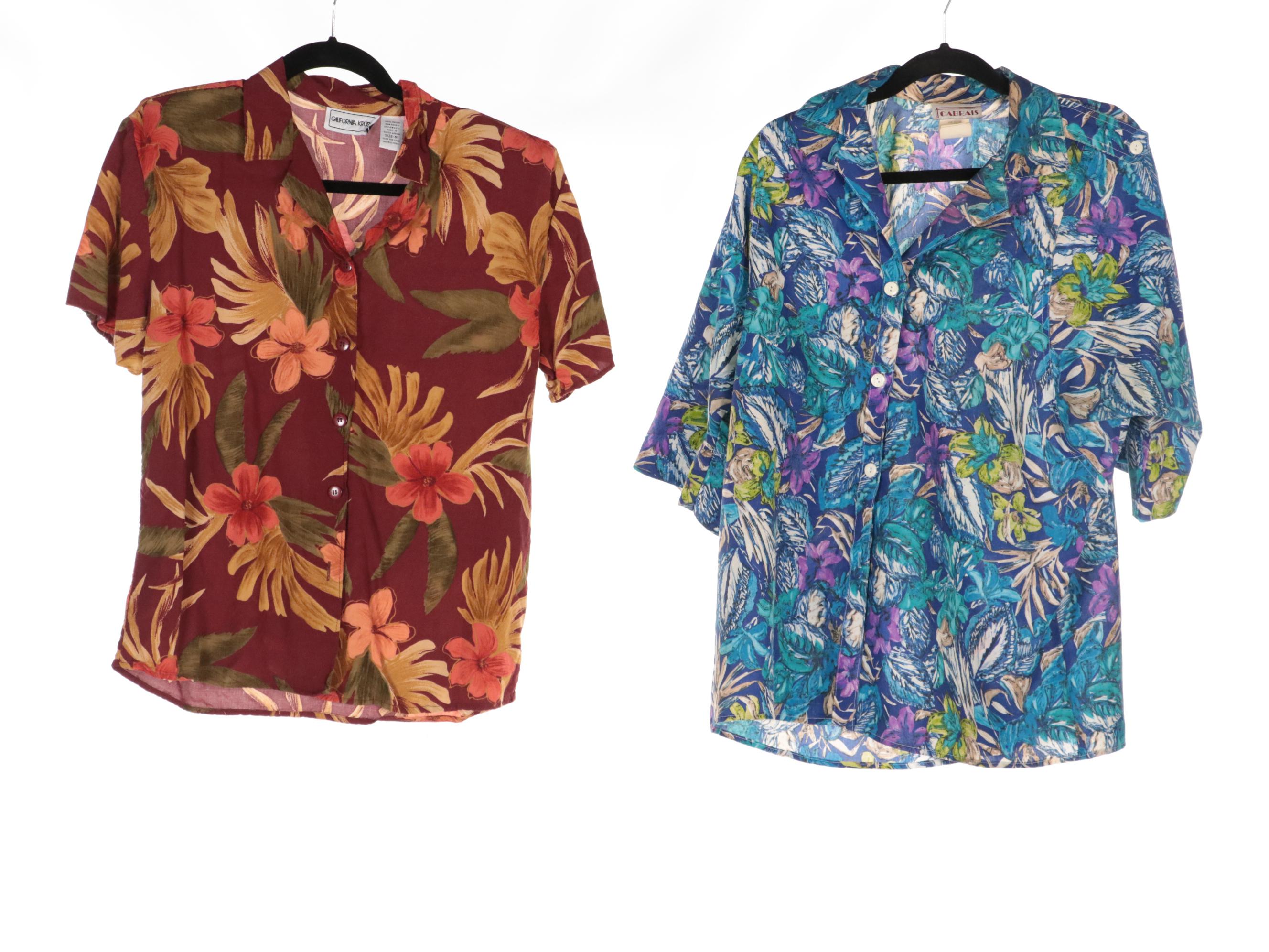 Women's Printed Button-Up Shirts