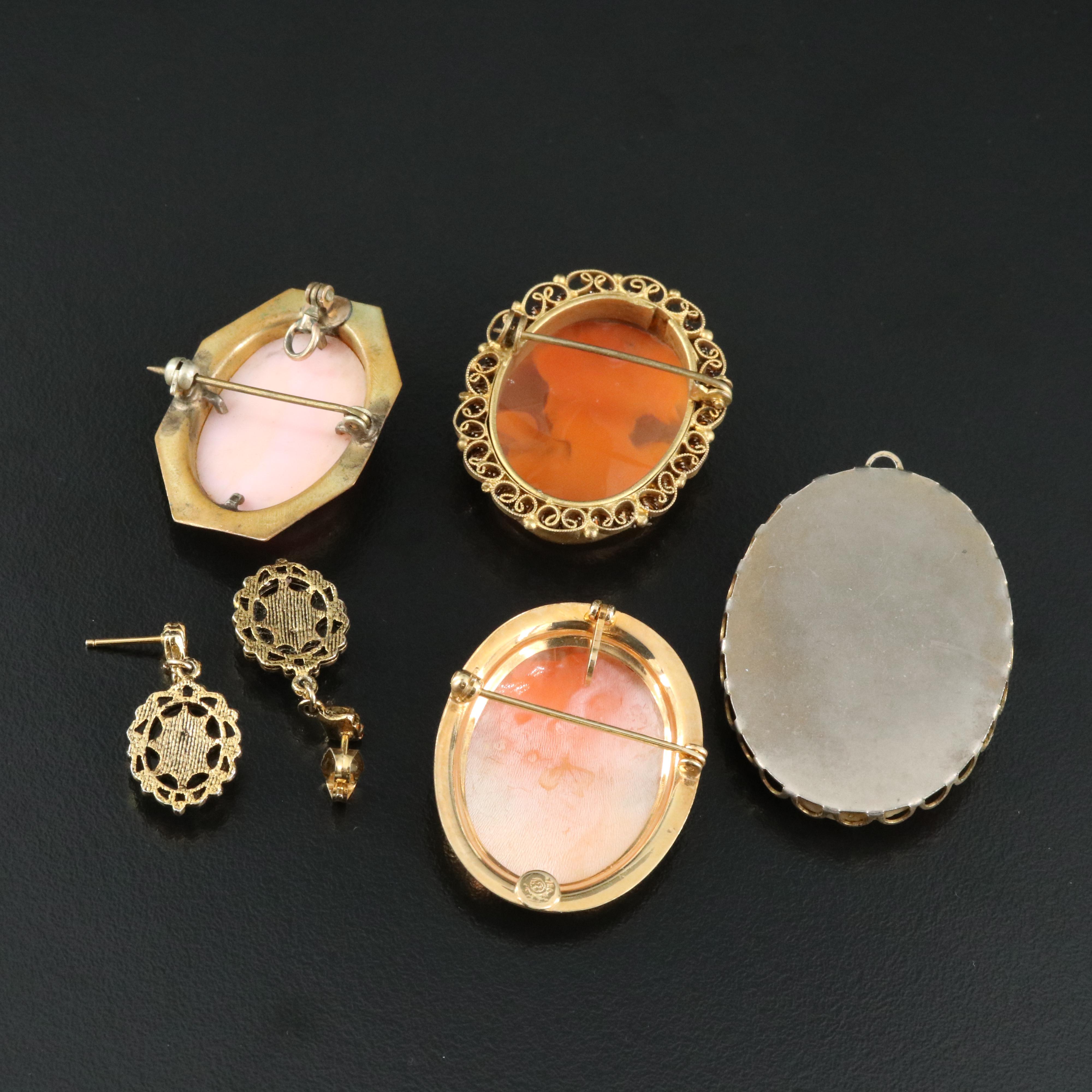 Cameo Jewelry Including Gold-Filled