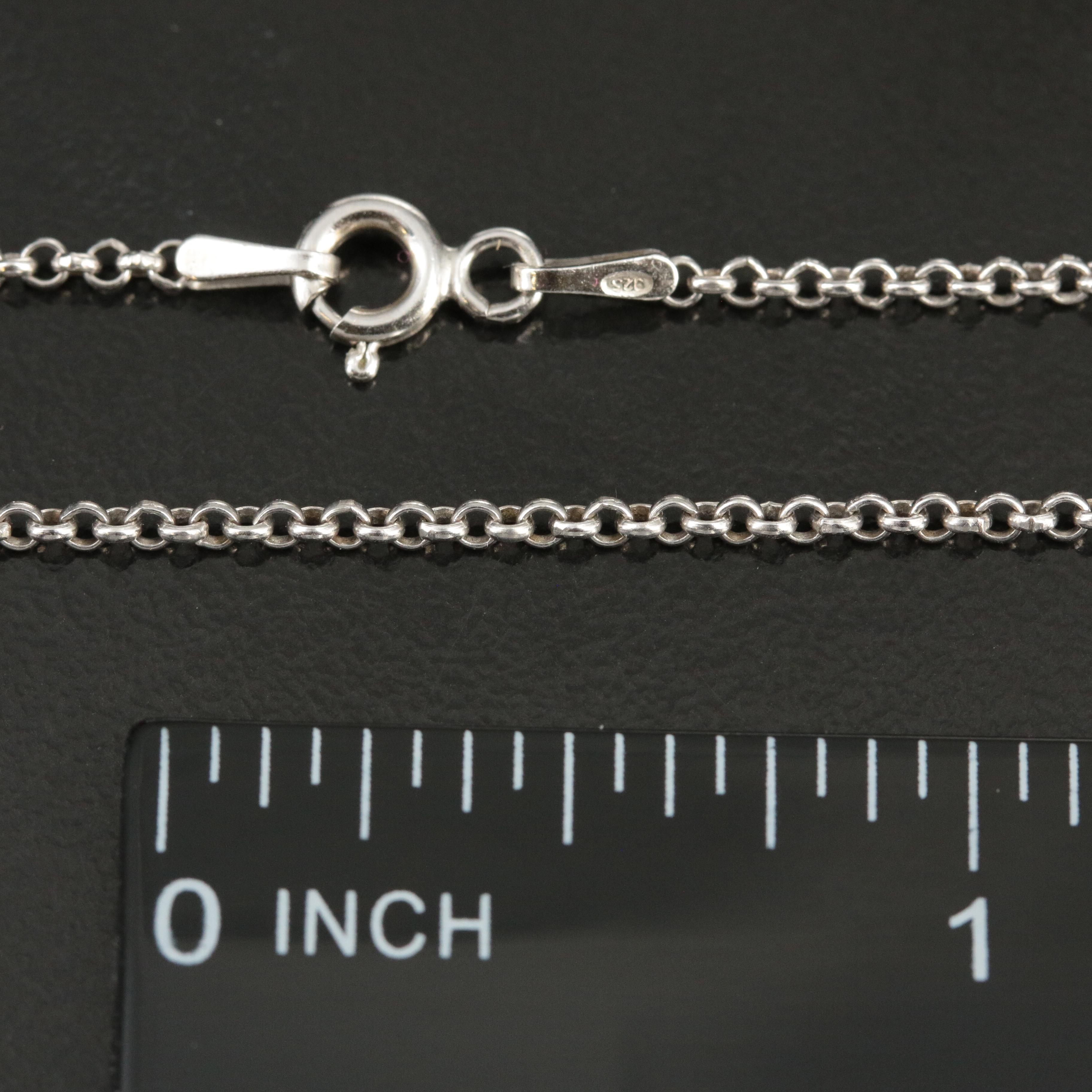 Sterling Rolo Chain Necklace