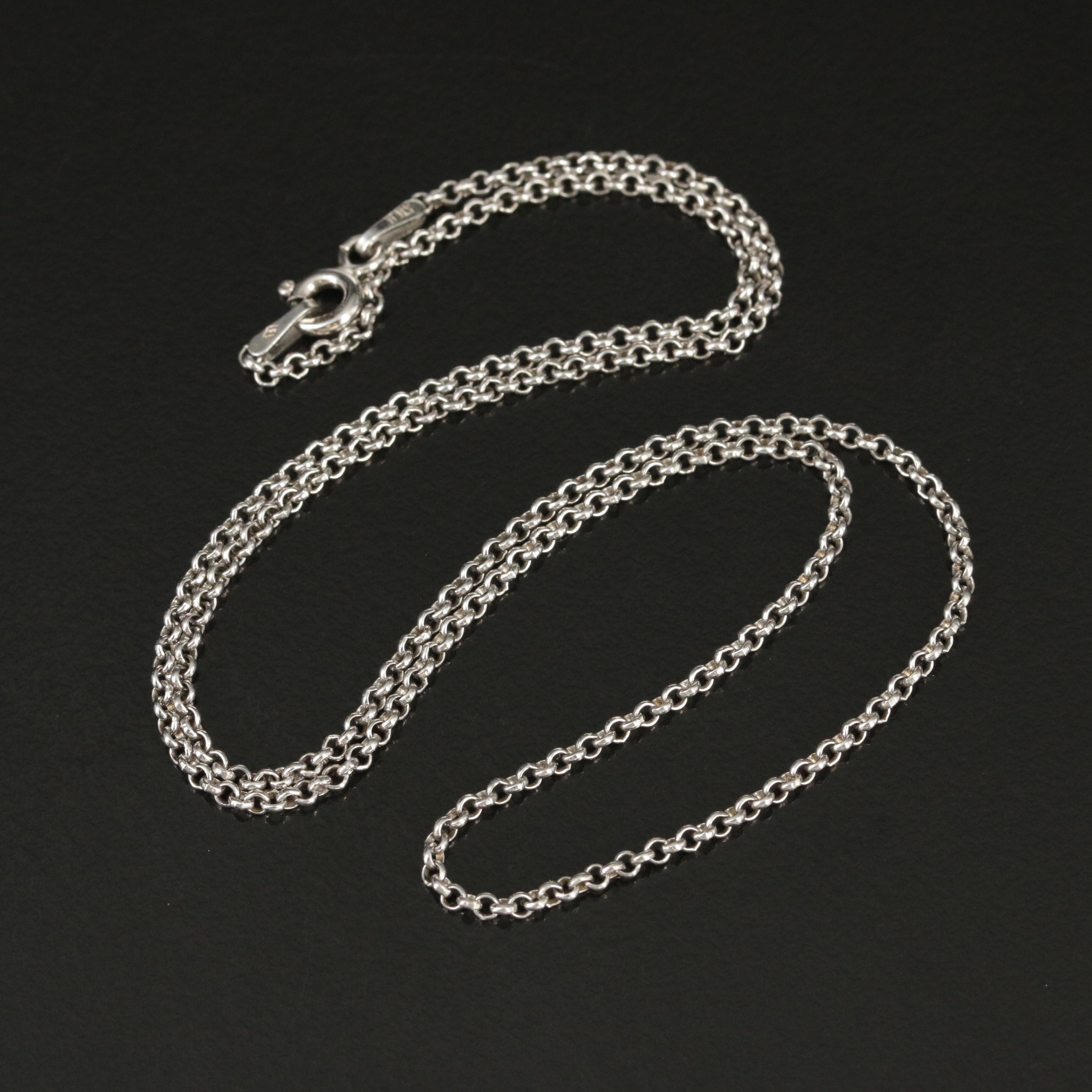 Sterling Rolo Chain Necklace