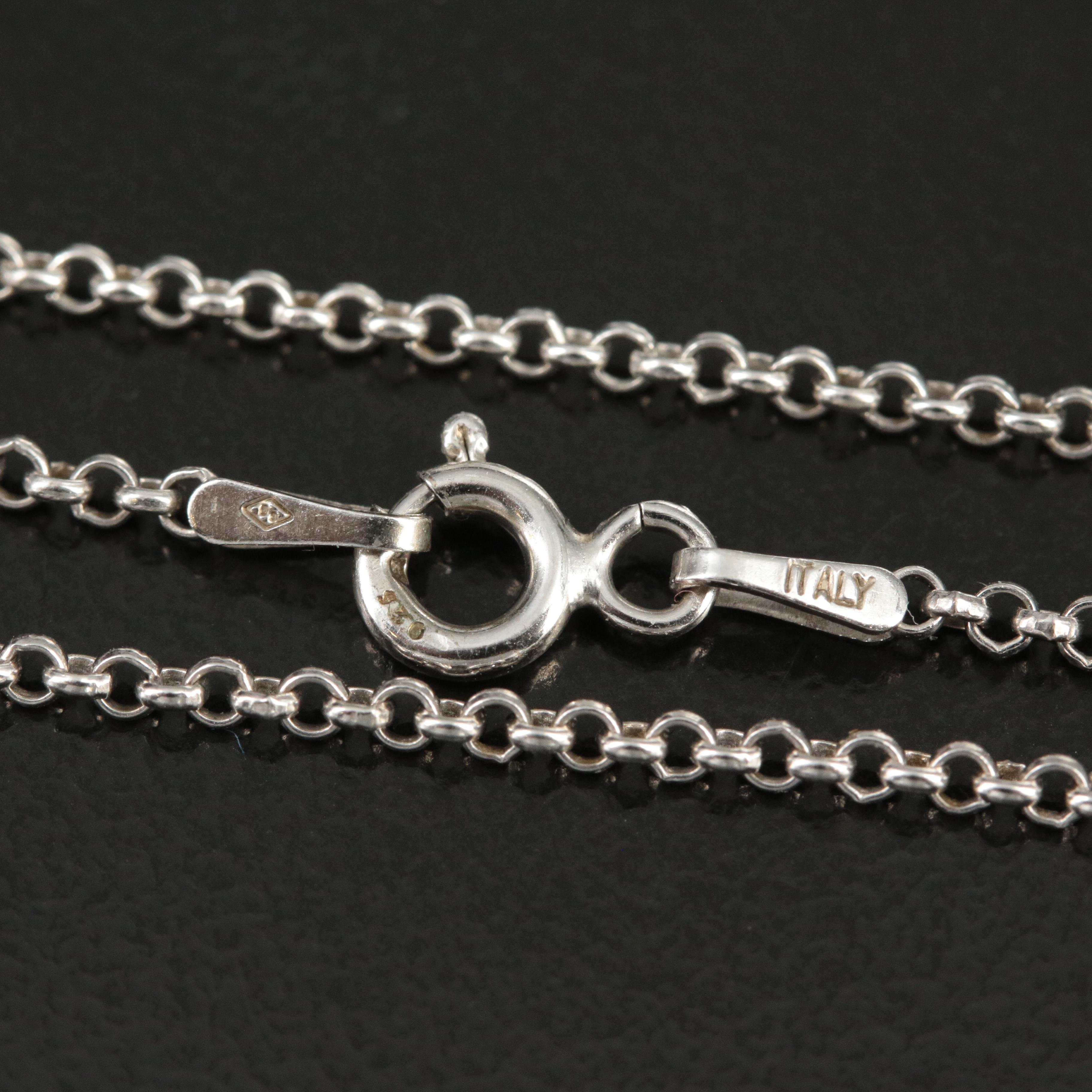 Sterling Rolo Chain Necklace