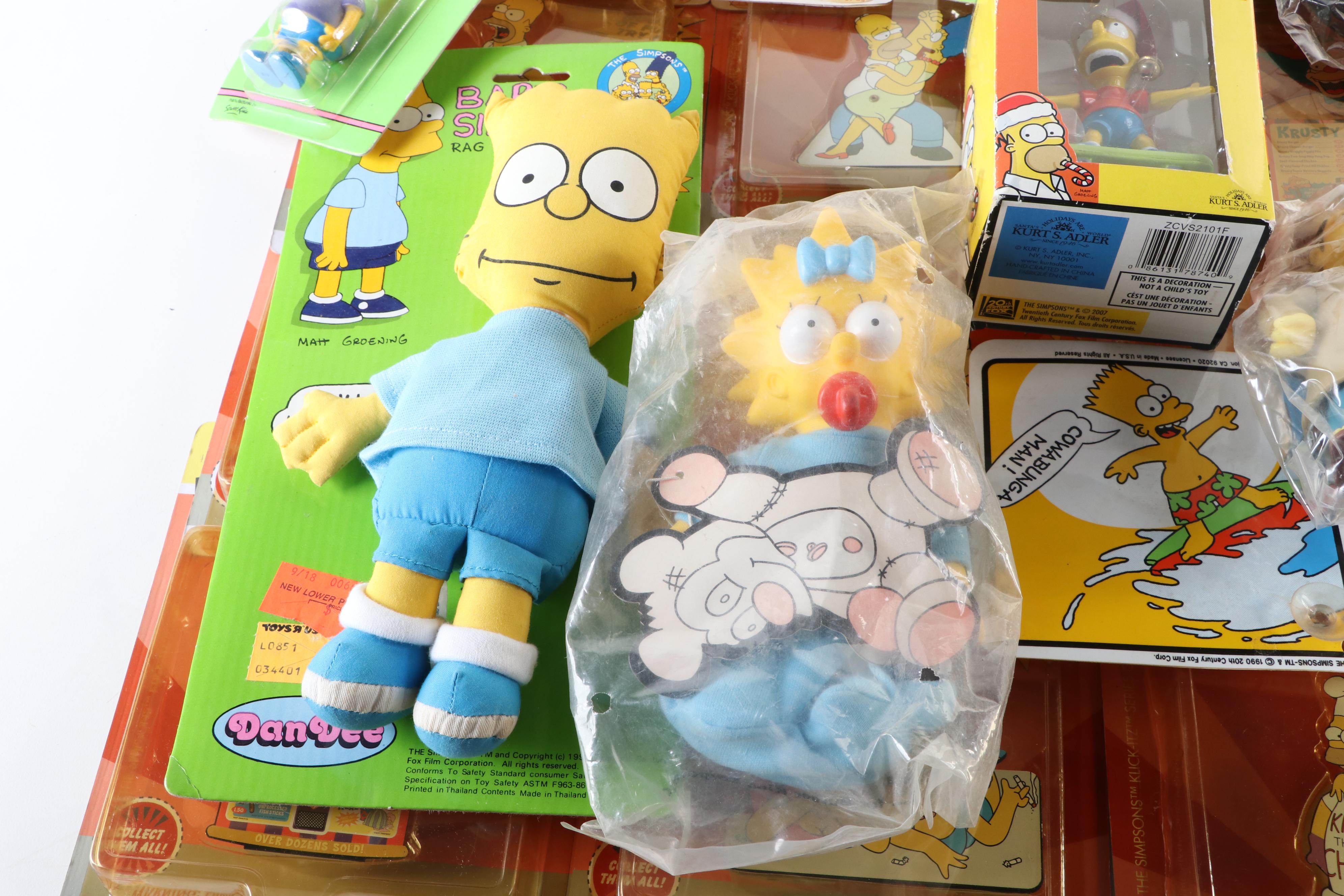 The Simpsons Toys, Novelty Buttons, Ornaments and More