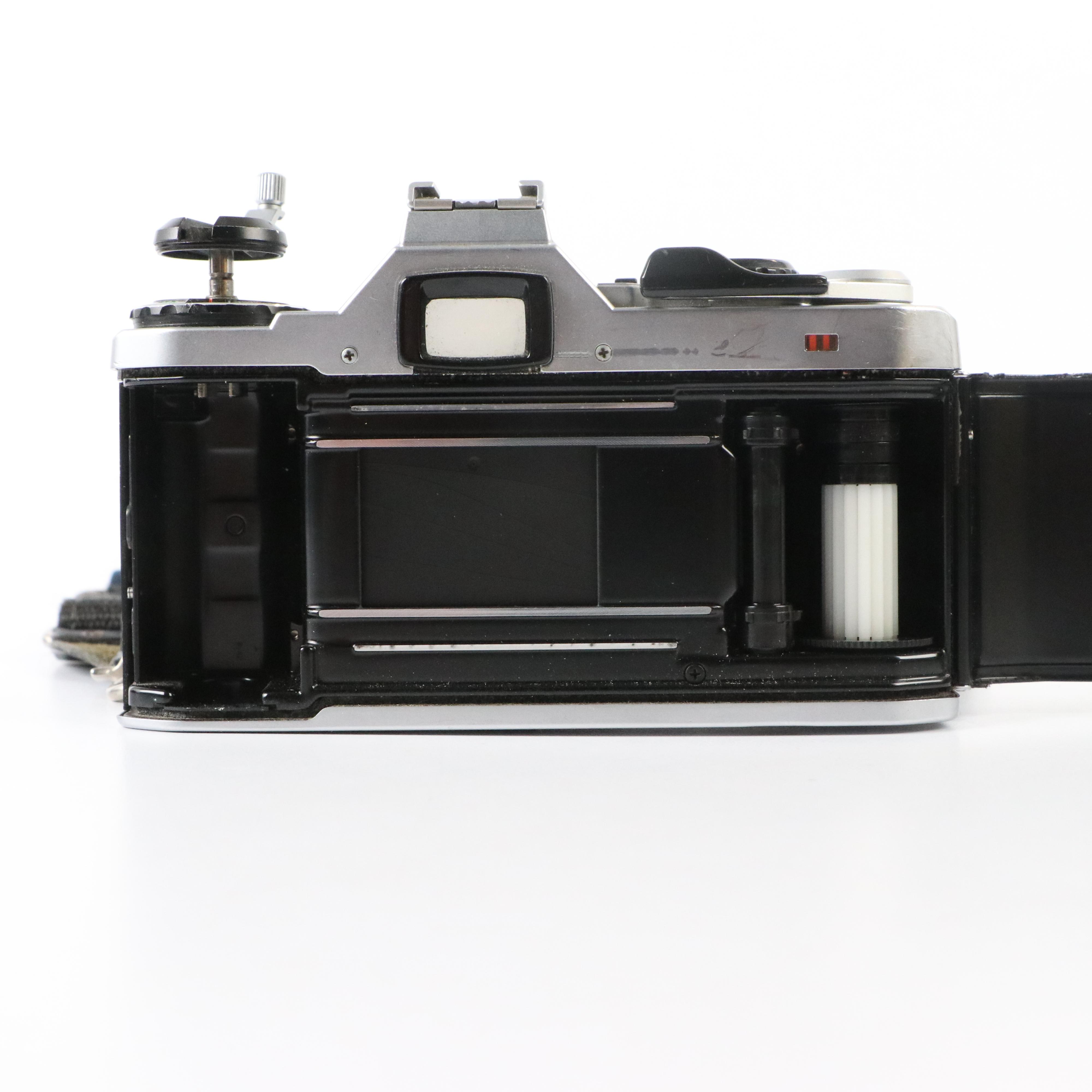 Pentax K1000 and Pentax ME Super Cameras with Telephoto Lenses and More