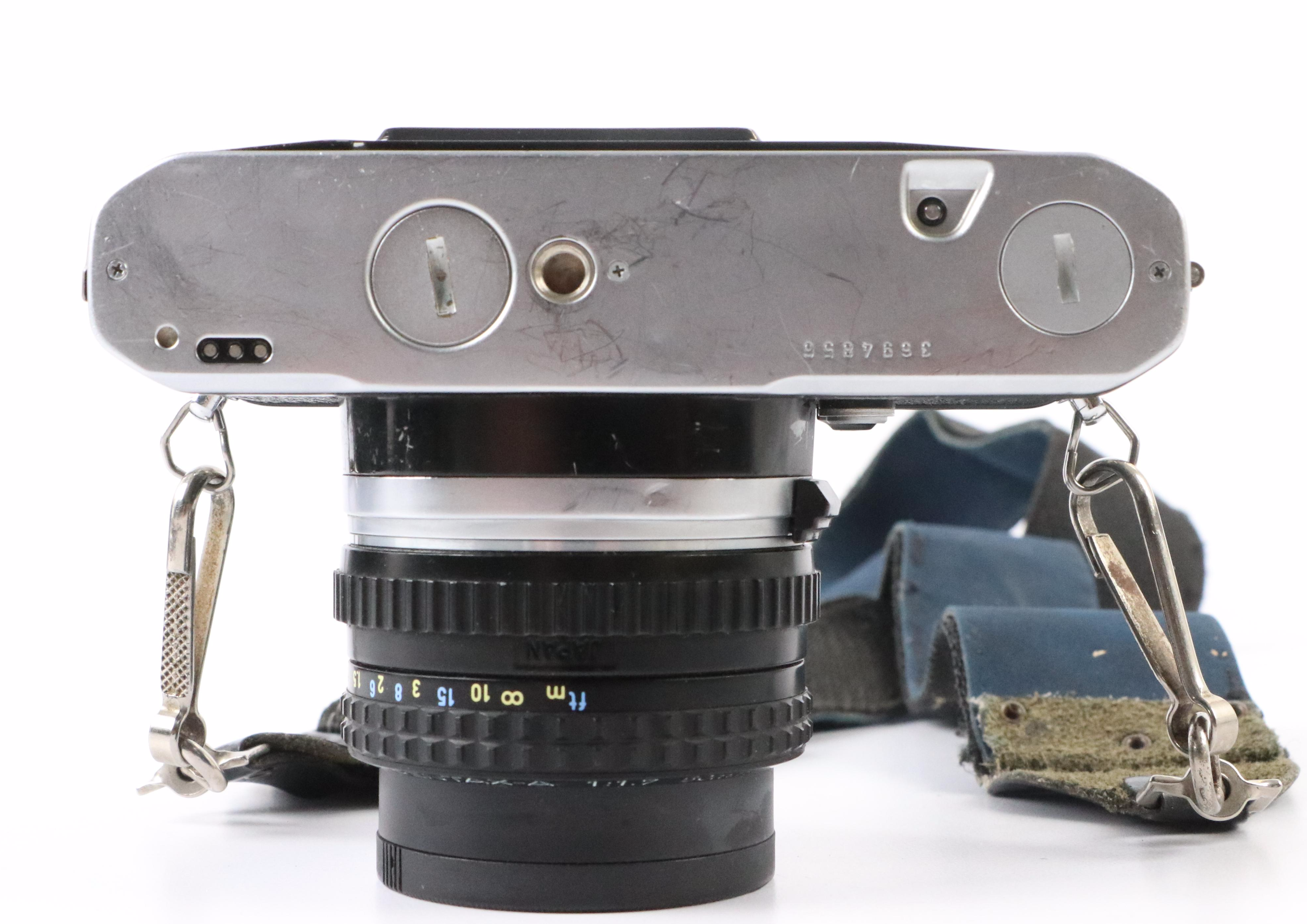 Pentax K1000 and Pentax ME Super Cameras with Telephoto Lenses and More