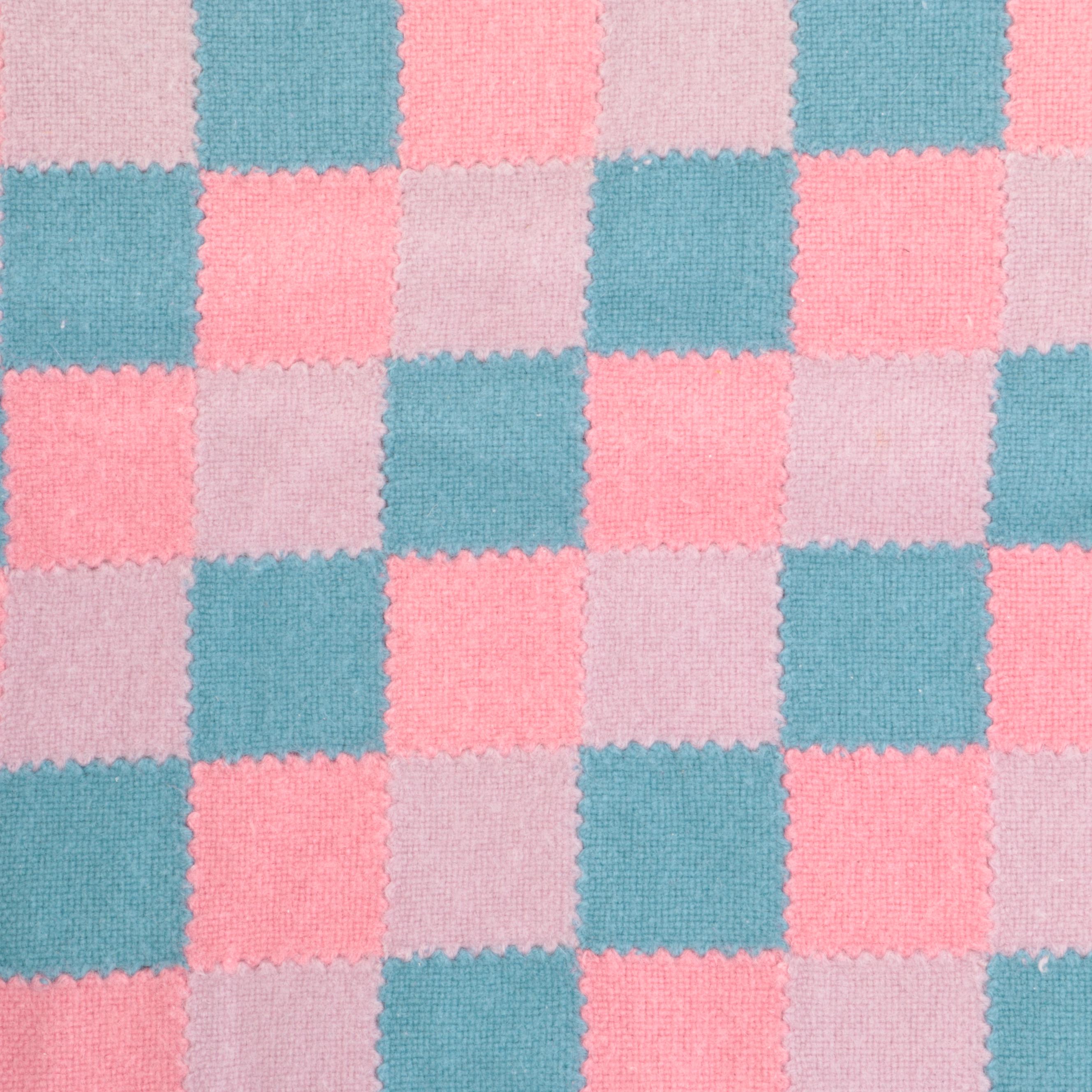 Handwoven and Knitted Checkerboard and Patchwork Throw Blankets