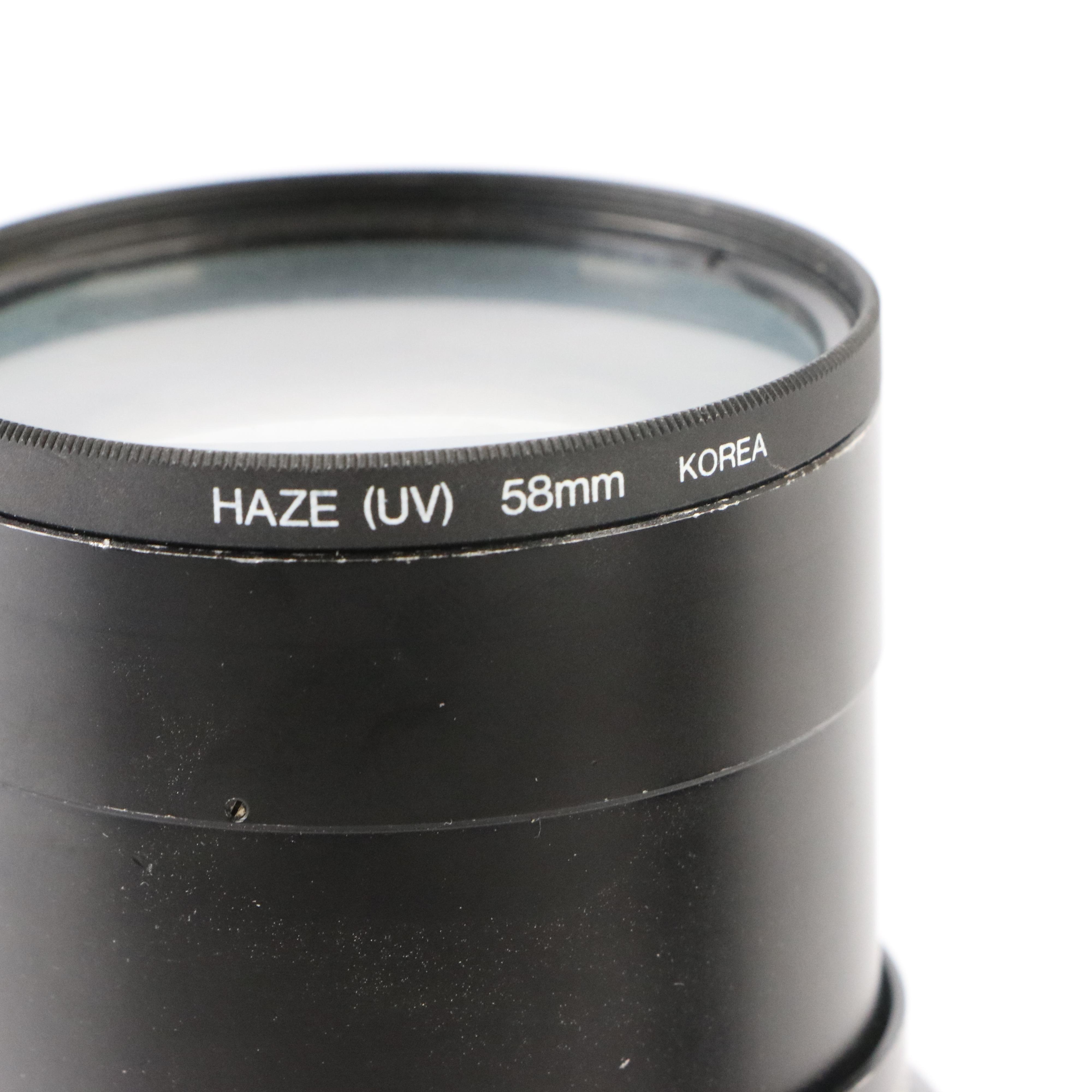 Pentax K1000 and Pentax ME Super Cameras with Telephoto Lenses and More