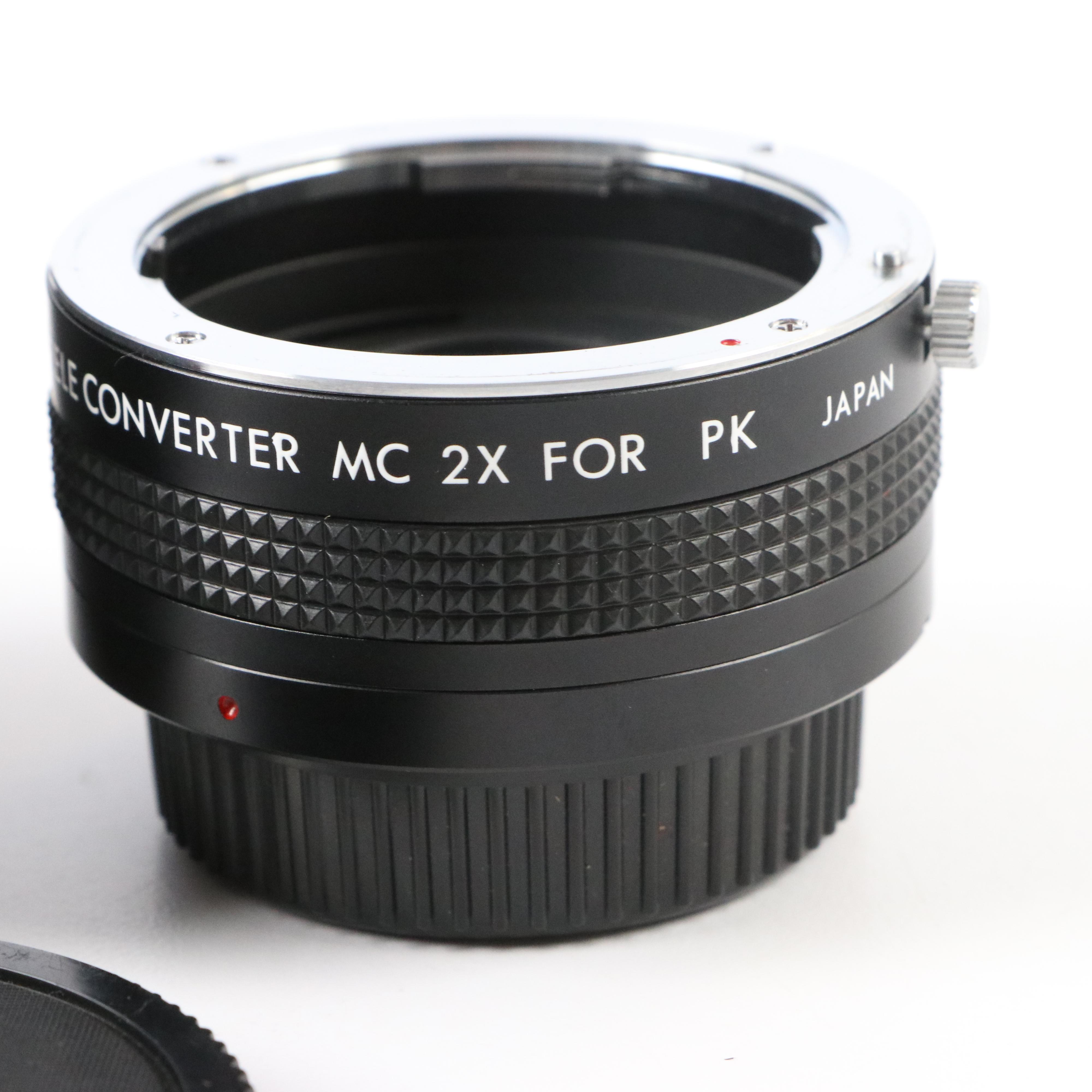 Pentax K1000 and Pentax ME Super Cameras with Telephoto Lenses and More