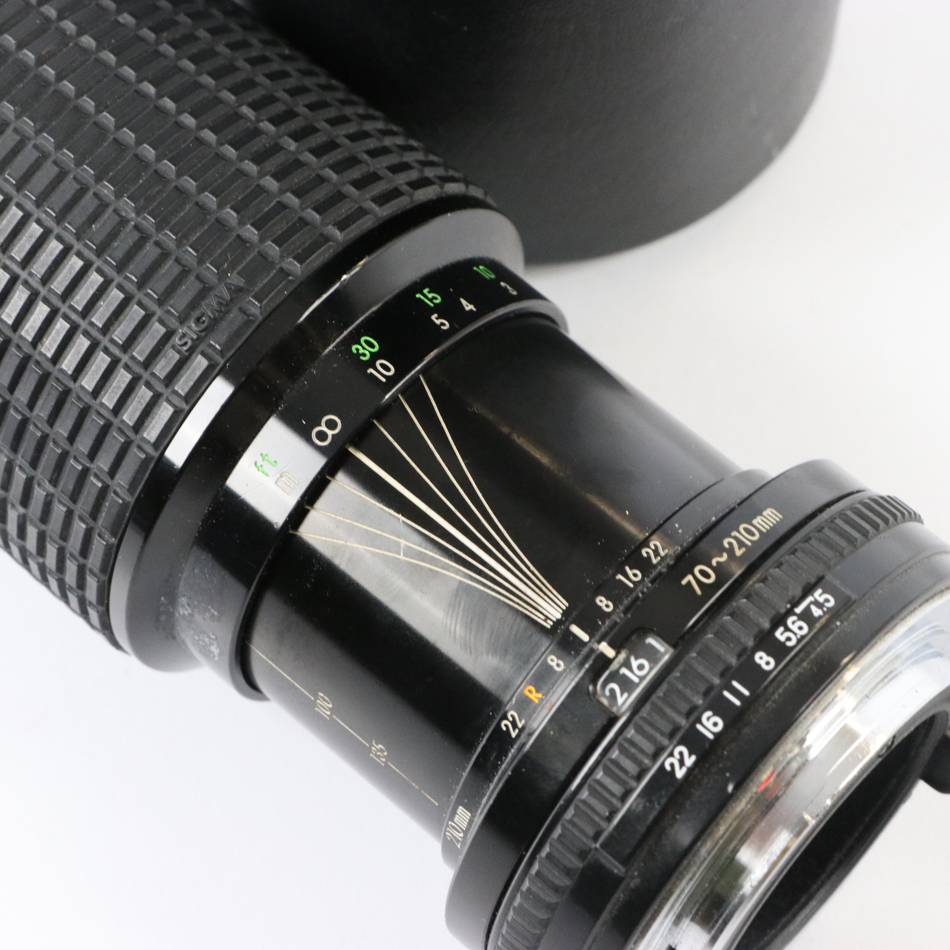 Pentax K1000 and Pentax ME Super Cameras with Telephoto Lenses and More