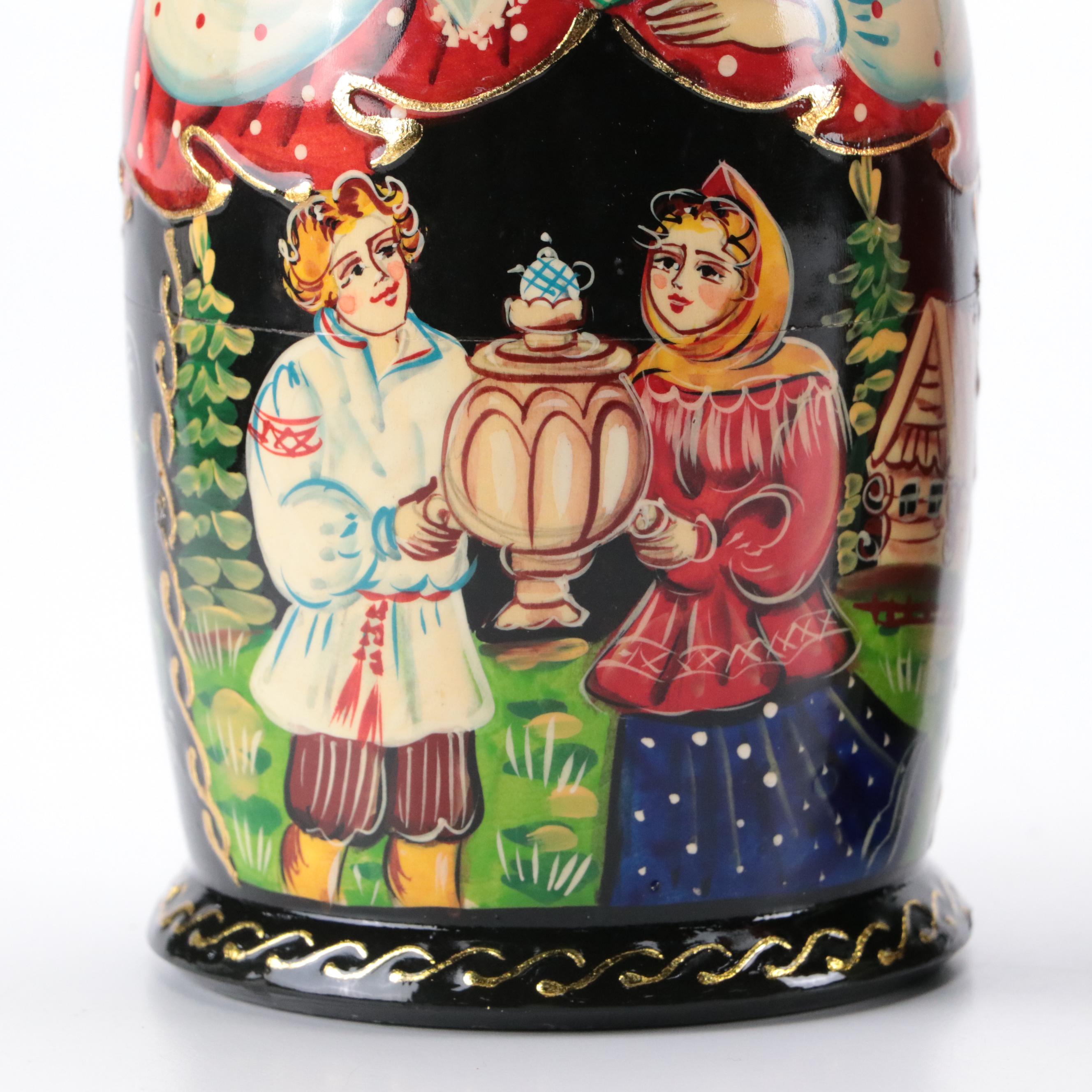 Russian Hand-Painted Matryoshka Doll