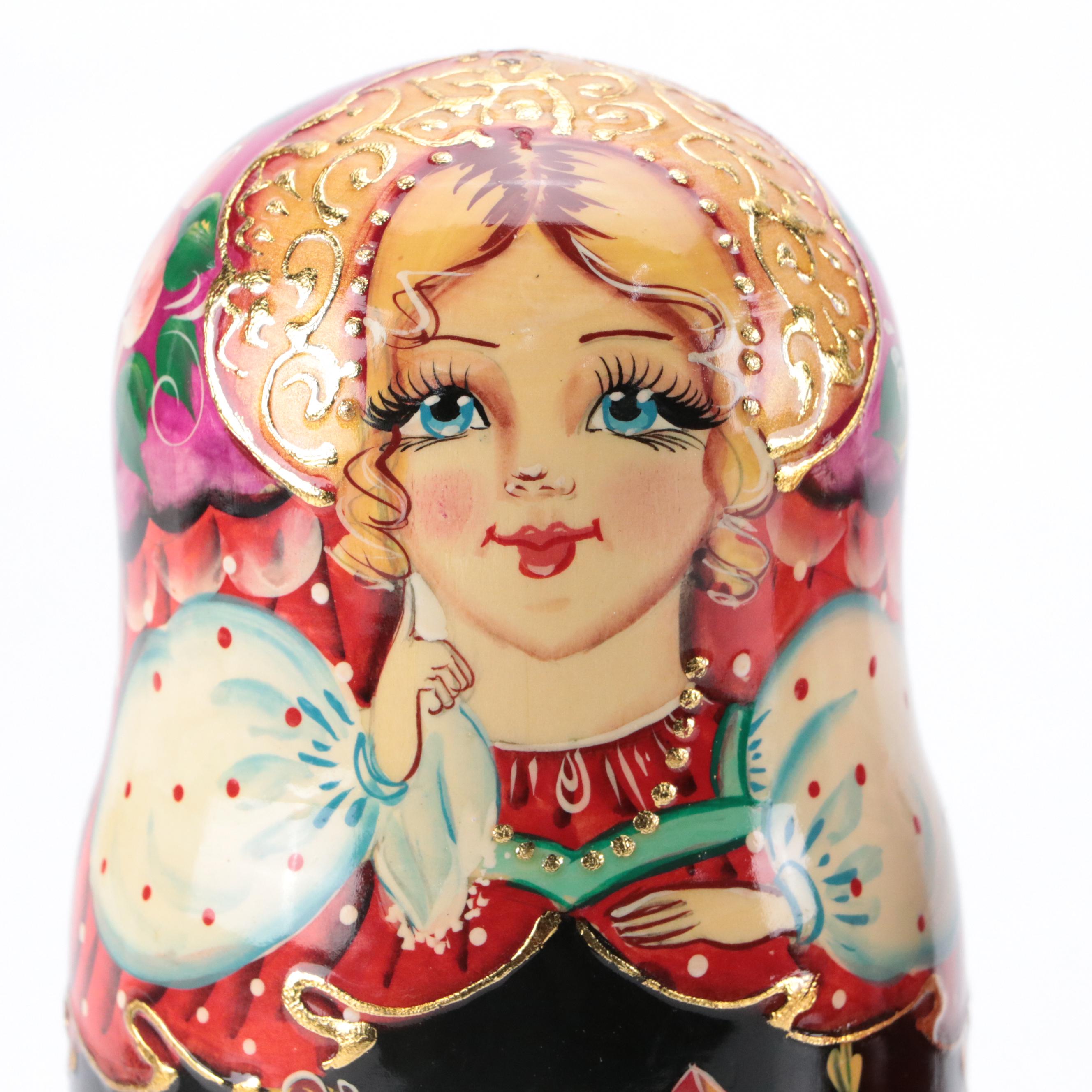Russian Hand-Painted Matryoshka Doll